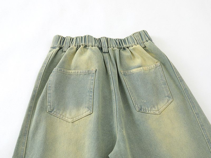 Vintage Graffiti puppy distressed washed frayed jeans Size US 32 / EU 48 - 5 Thumbnail