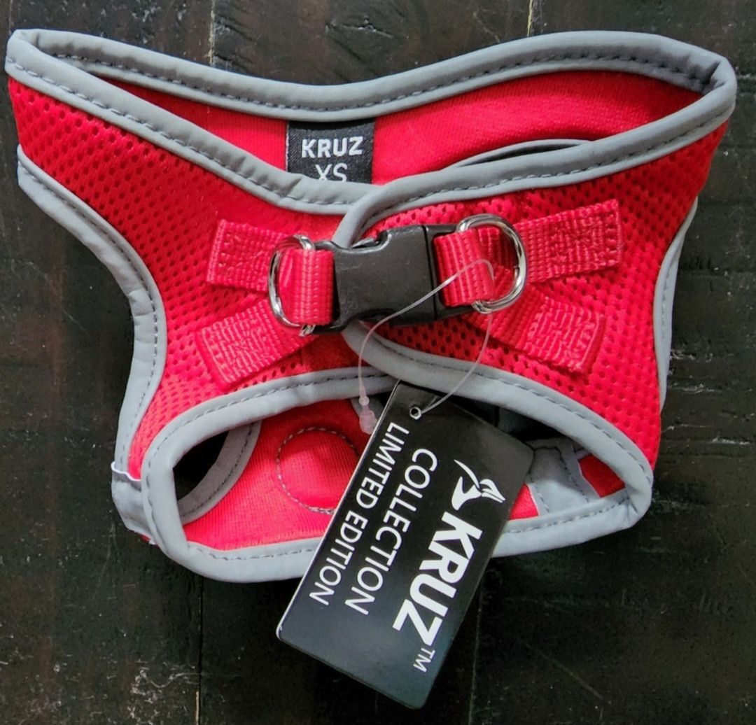 Other NWT Kruz Reflective Layered Mesh Dog Harness Red Size XS Size ONE SIZE - 2 Thumbnail