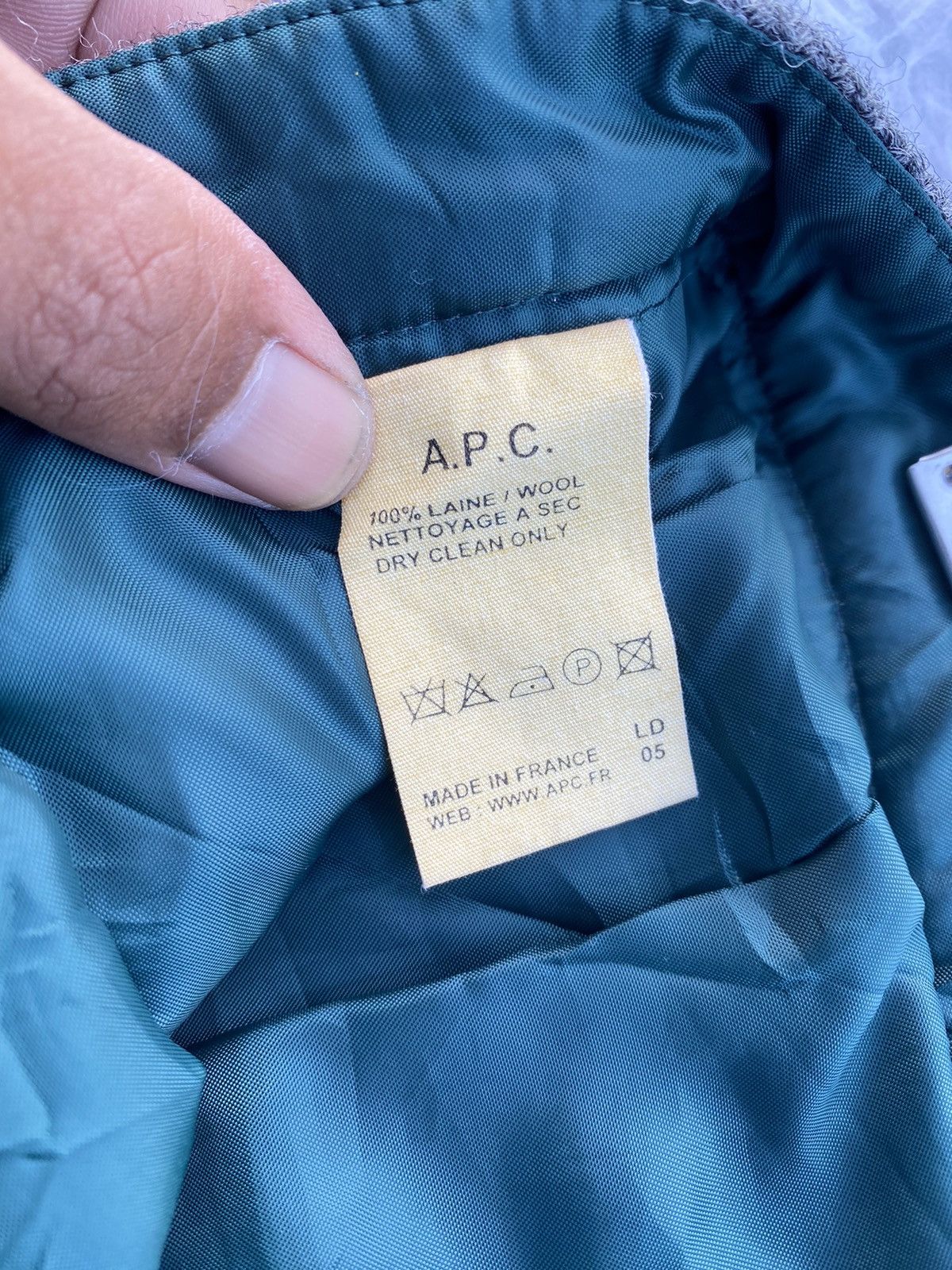 A.P.C. Rare Vintage A.P.C Wool Box Pleated Skirt Size 28" / US 6 / IT 42 - 8 Thumbnail