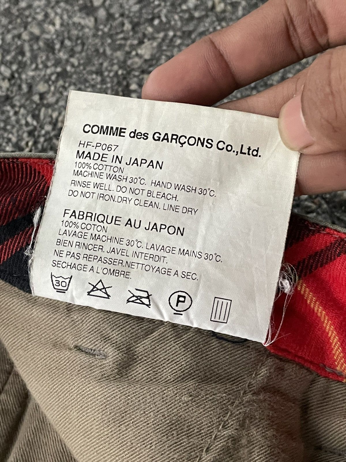 Comme des Garcons Homme Checked Cargo Pants Size US 30 / EU 46 - 7 Thumbnail