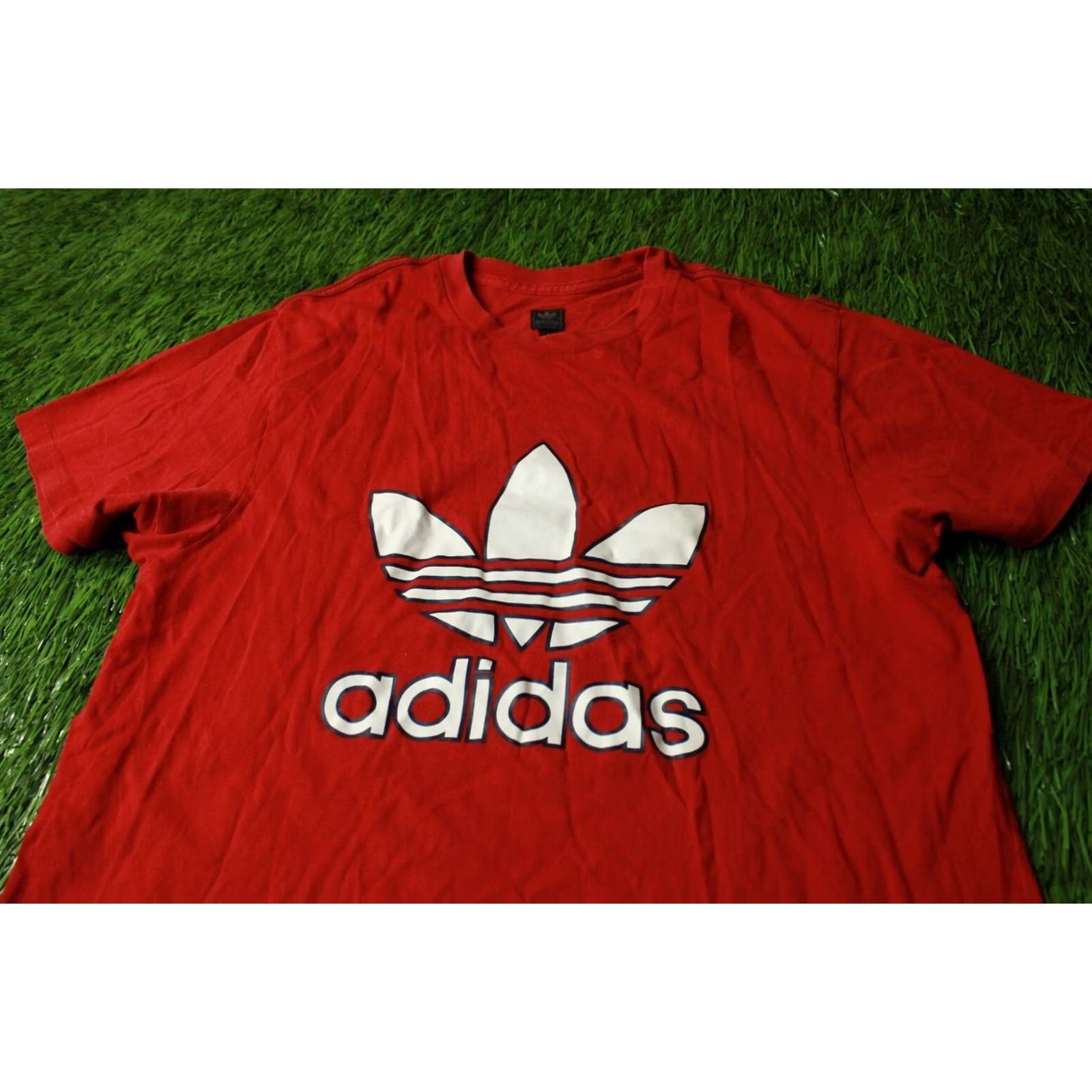 Adidas ADIDAS CLASSIC ORIGINAL MEN SHORT SLEEVE SHIRT T-SHIRT TEE JERSEY SIZE L RED Size US L / EU 52-54 / 3 - 2 Thumbnail
