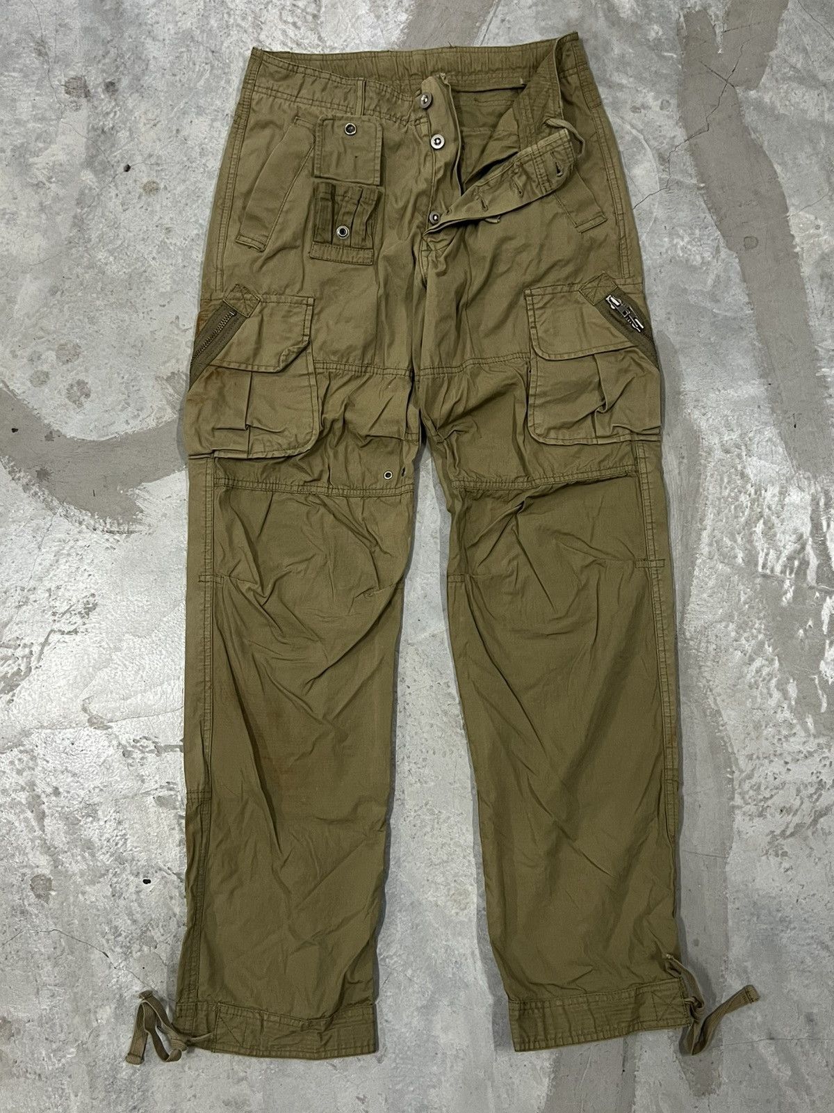 Diesel Rare Y2k Diesel Parachute Baggy Oversized Cargo Pants 2000s