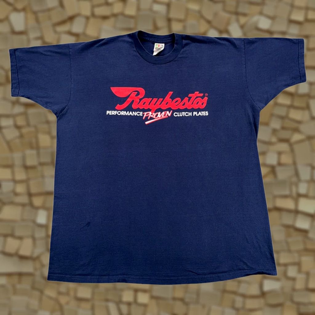 Fruit Of The Loom VINTAGE Raybestos Shirt Adult 3XL Blue US 90s Raybestos Shirt Mens XXXL 3XL Cotton Crew Neck Short Sleeve USA Racing Parts Automotive Size US XXL / EU 58 / 5 - 1 Thumbnail