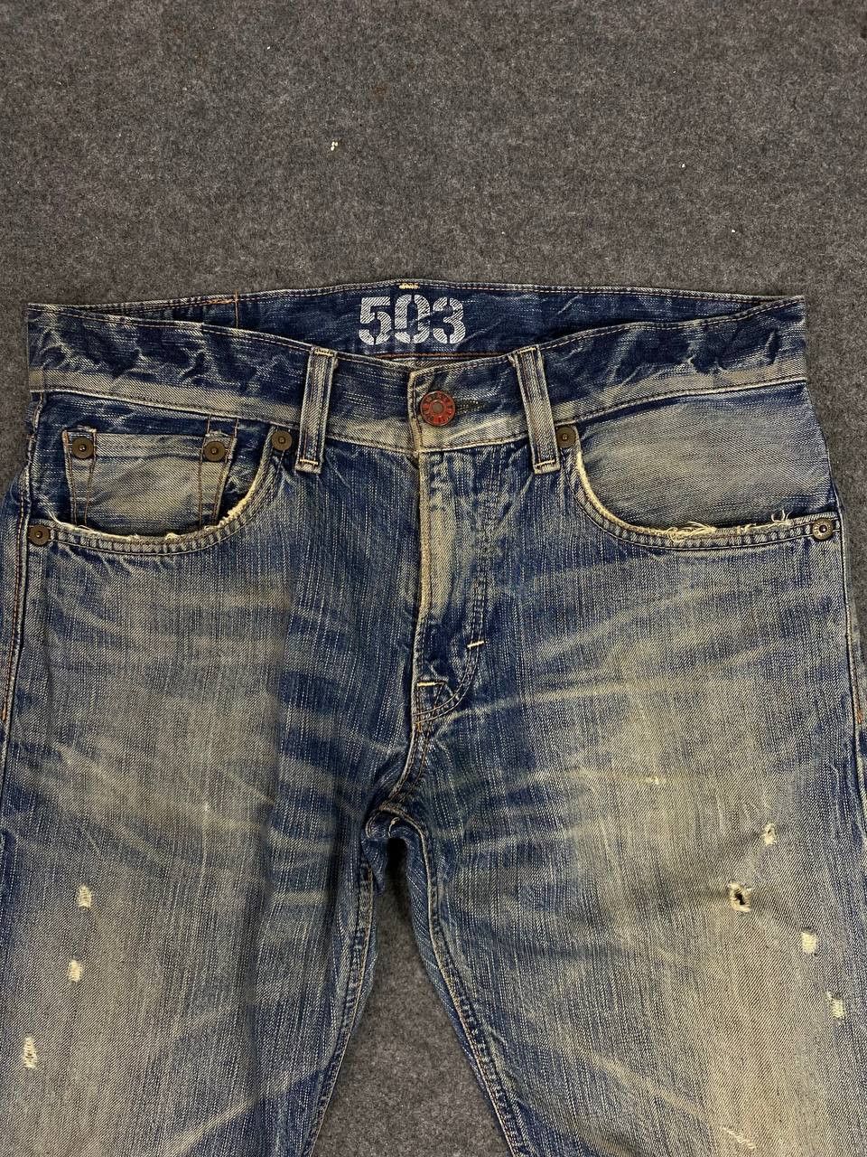 Edwin vintage edwin blue trip bootcut distressed denim Size US 36 / EU 52 - 10 Thumbnail