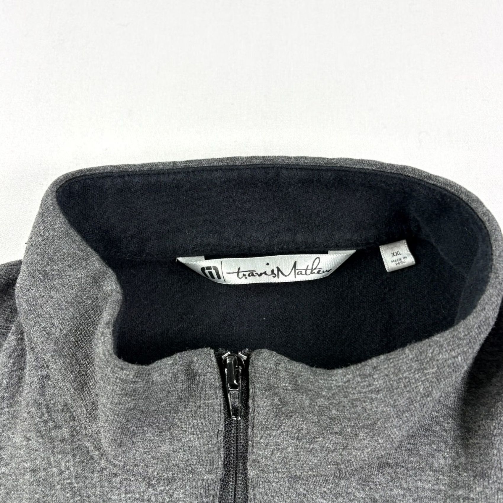 TravisMathew Travis Mathew Shirt Mens 2XL Gray 1/4 Zip Golf Pullover Stretch Casual Size US XXL / EU 58 / 5 - 4 Thumbnail