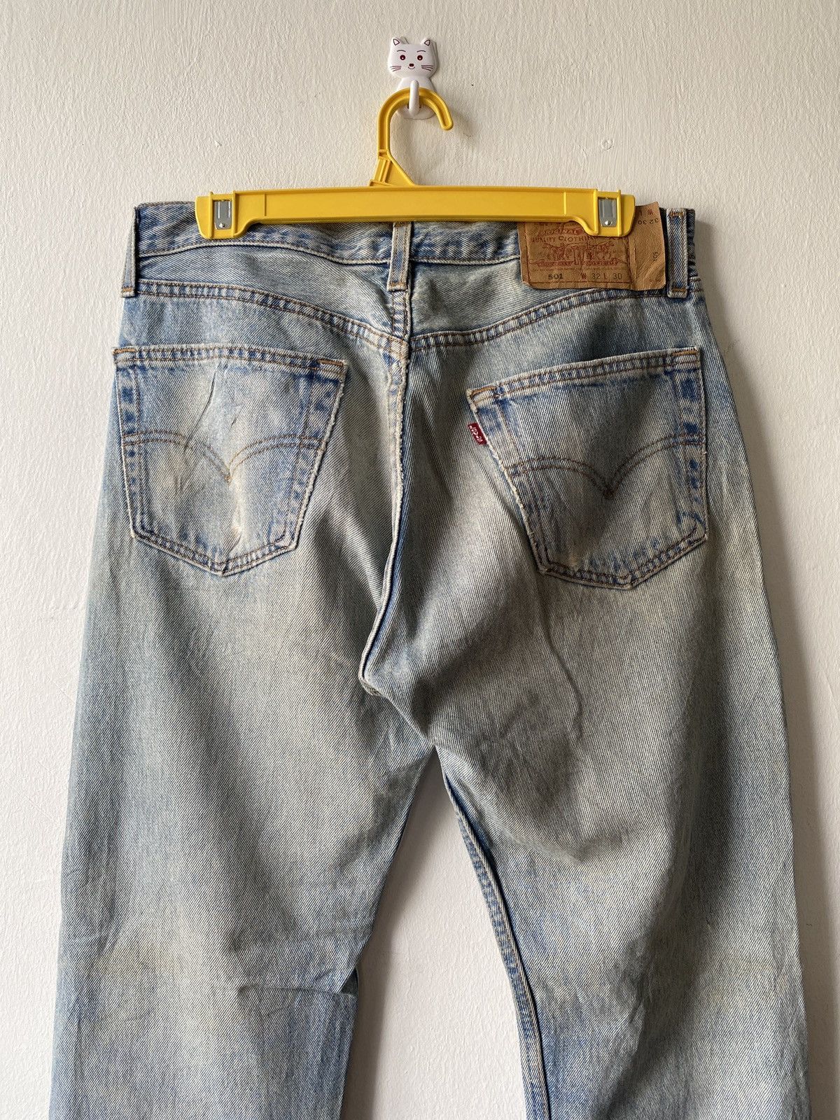 Levi's Vintage 90s Levi’s 501 Distressed Rusty Denim Size US 30 / EU 46 - 11 Thumbnail