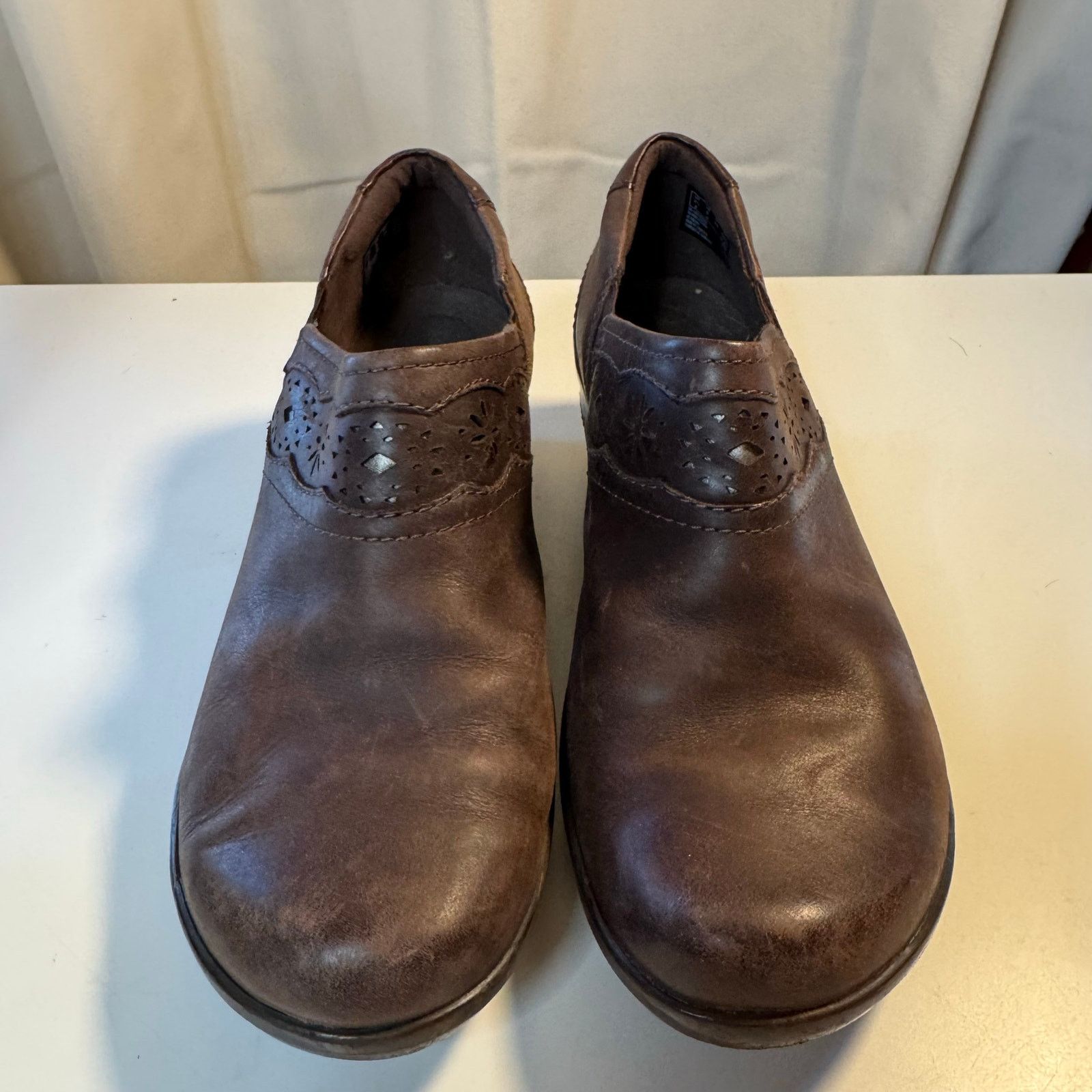 Clarks Clarks Marion Helen Cut-out Detail Wedge Clog Shoes Sz 6W Size US 6 / IT 36 - 2 Thumbnail