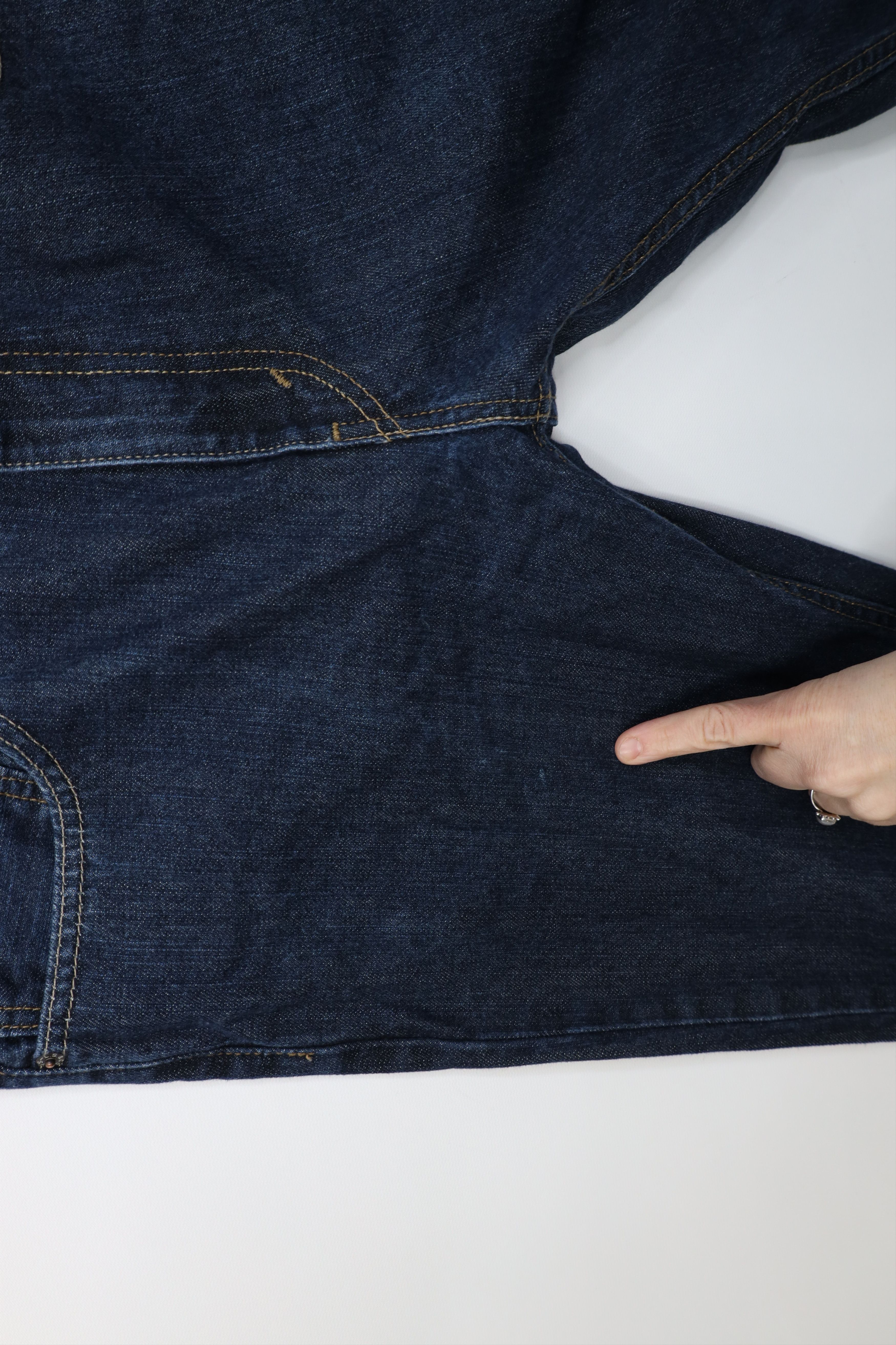 Levi's Vintage Y2K Levis 527 Slim Boot Cut Flared Denim Jeans Blue Size US 34 / EU 50 - 9 Thumbnail