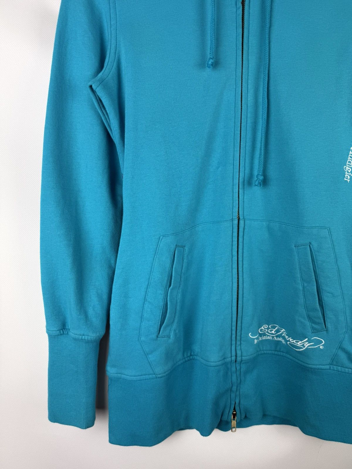 Ed Hardy Ed Hardy By Christian Audigier Y2K Tattoo Overprinted Hoodie Size S / US 4 / IT 40 - 7 Thumbnail