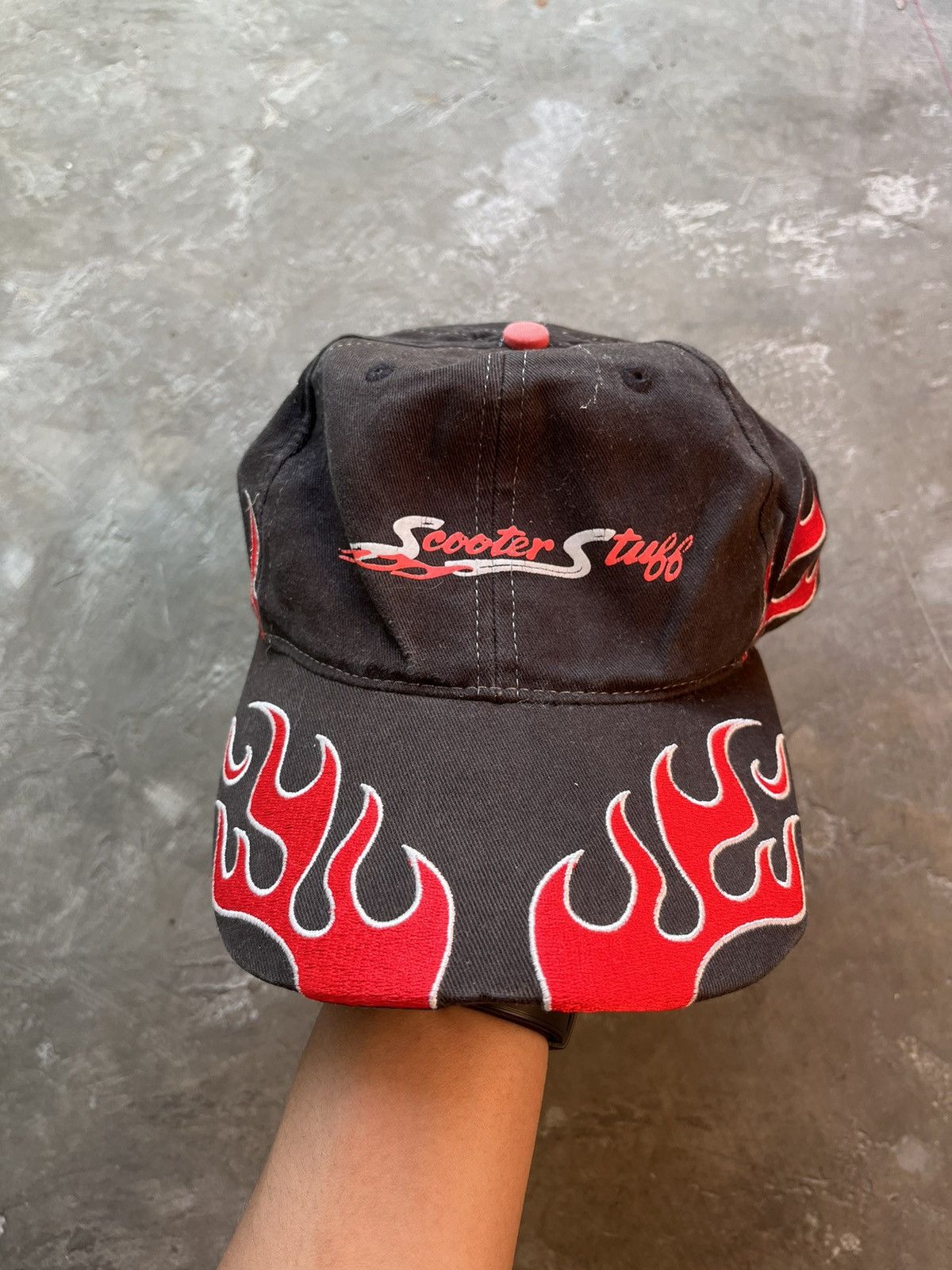 Hat Club × Japanese Brand VINTAGE SCOOTER FLAME HAT Y2K Size ONE SIZE - 3 Thumbnail