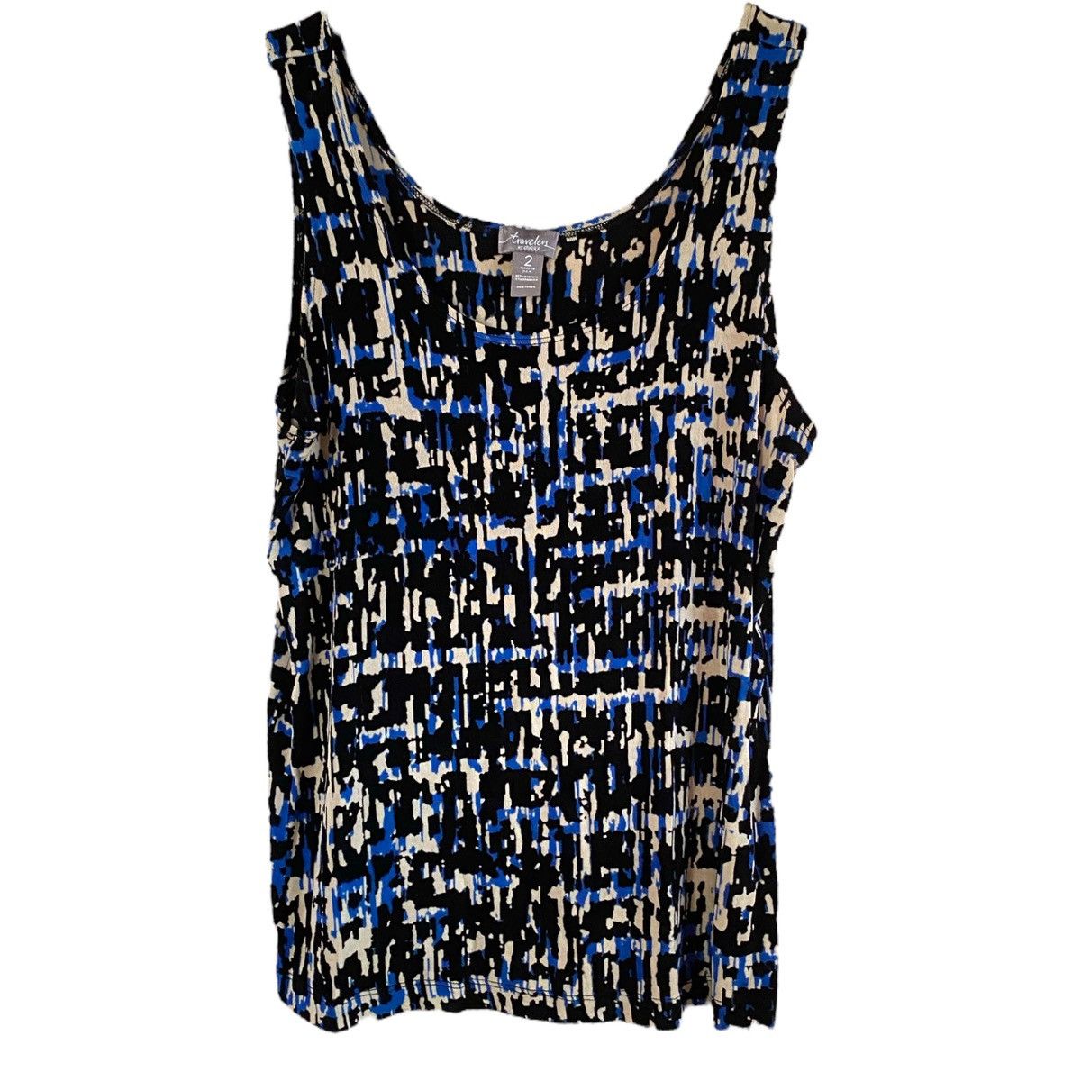 Chicos CHICO'S TRAVELERS Size 2 (Large)Top Stretch Abstract Size L / US 10 / IT 46 - 1 Thumbnail