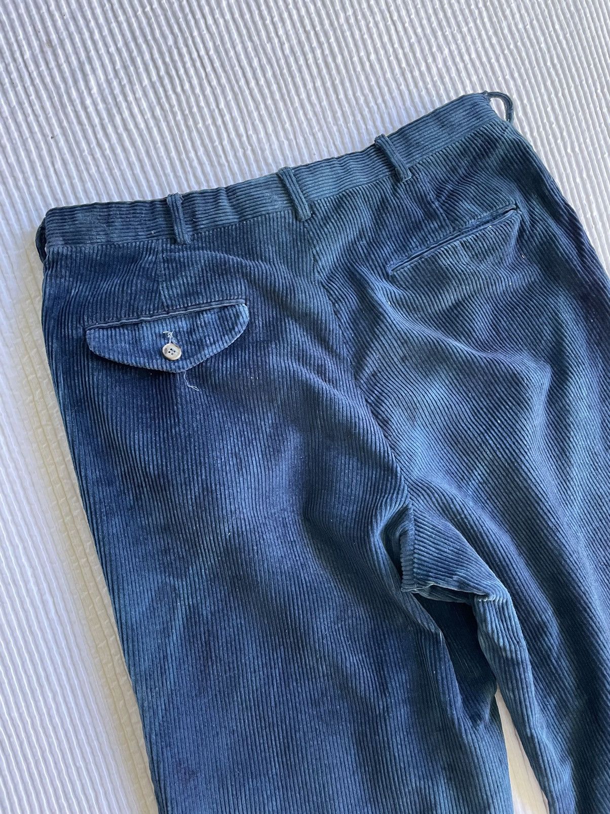 Handmade Beautiful Royal Blue Hand Indigo Cords Size US 32 / EU 48 - 11 Thumbnail