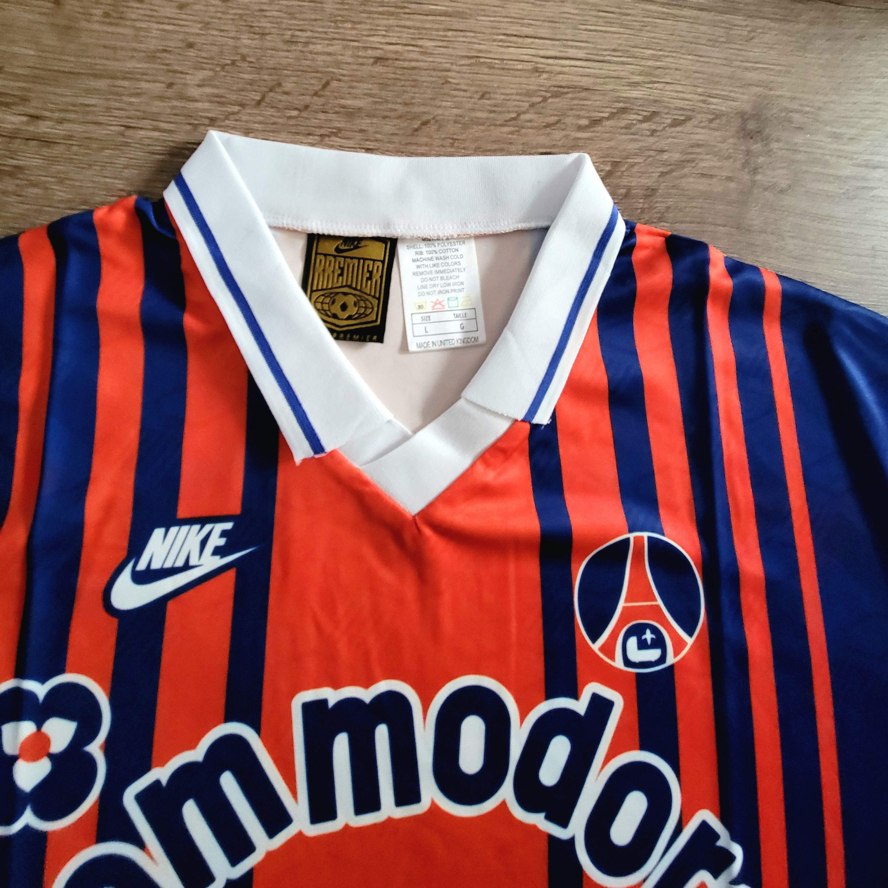 Other Paris S.G. 1993/1994 Vintage Soccer Jersey trikot camiseta Size US L / EU 52-54 / 3 - 7 Thumbnail
