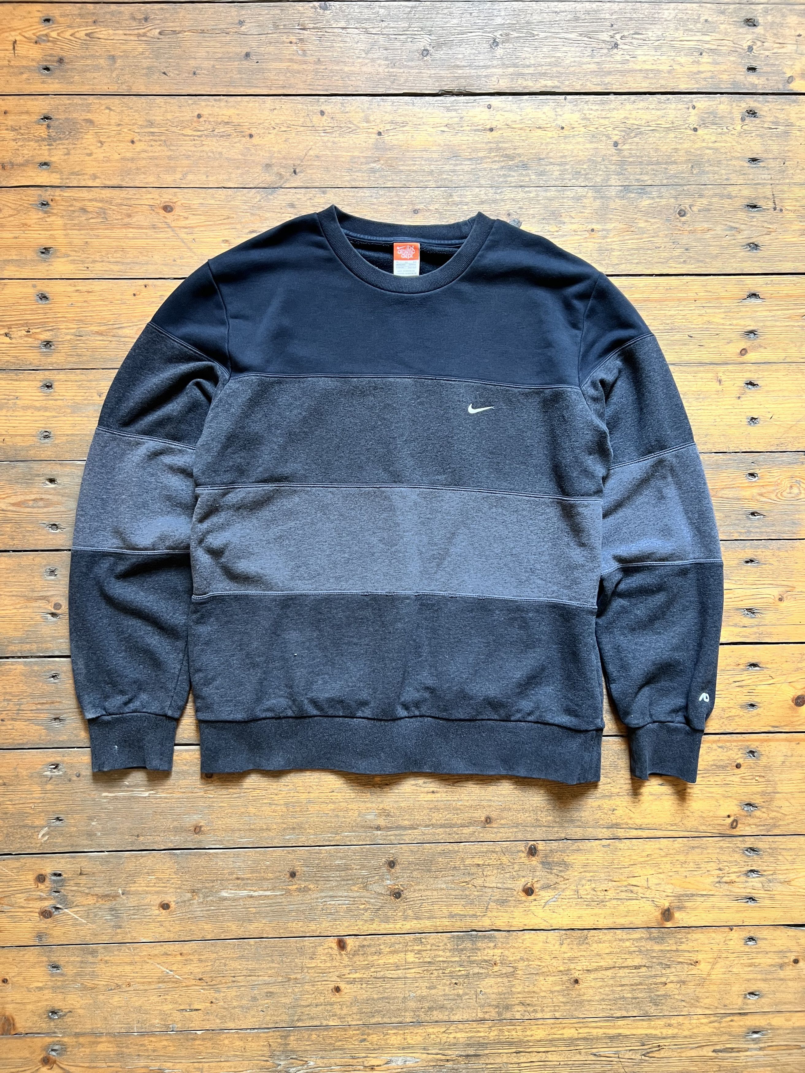 Nike Nike Athletic 2000s Striped Baggie Crewneck Size US XL / EU 56 / 4 - 2 Thumbnail