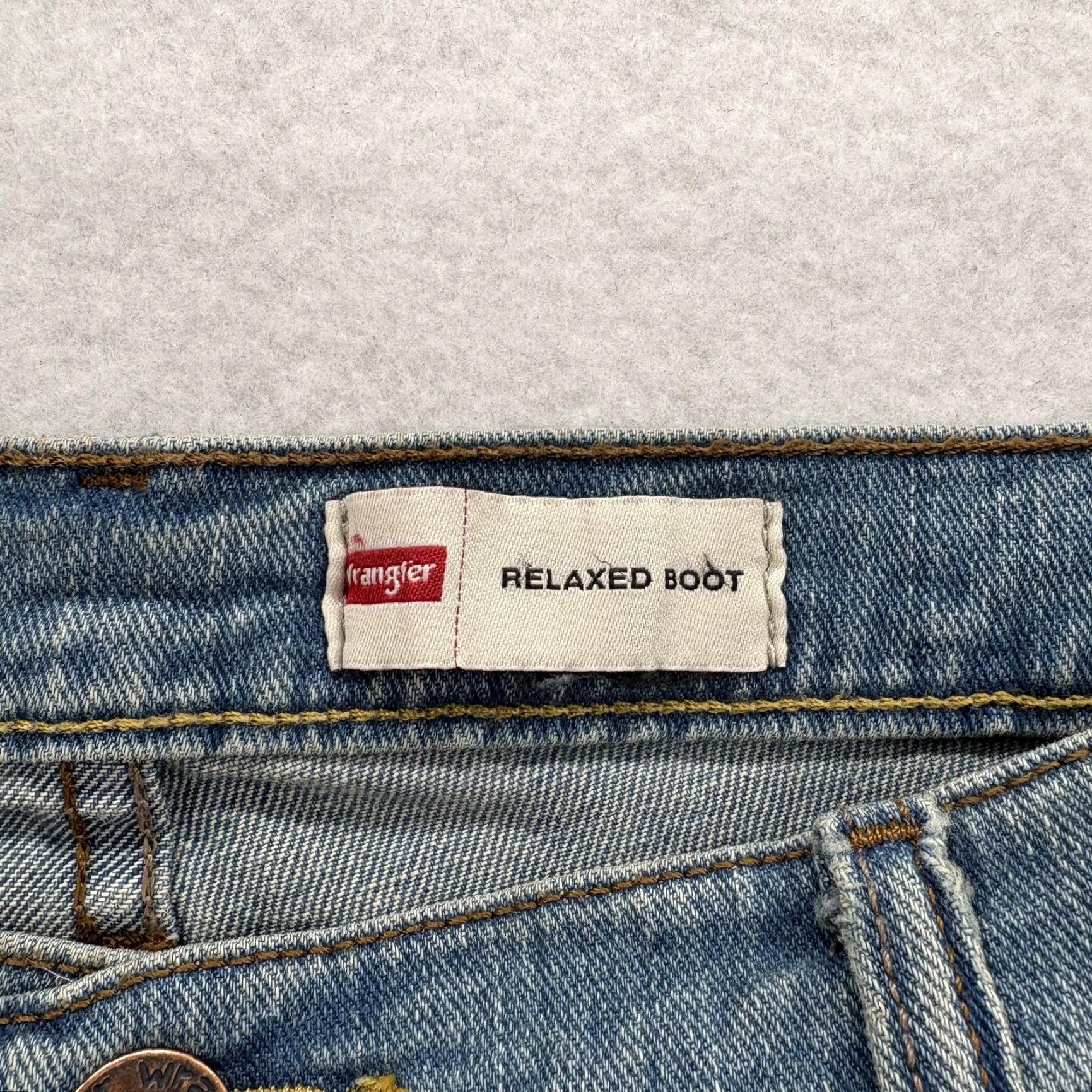 Wrangler Wrangler Five Star Premium Jeans Mens 40x30 Blue Relaxed Boot Flex Stretch Denim Jeans Size US 40 / EU 56 - 4 Thumbnail
