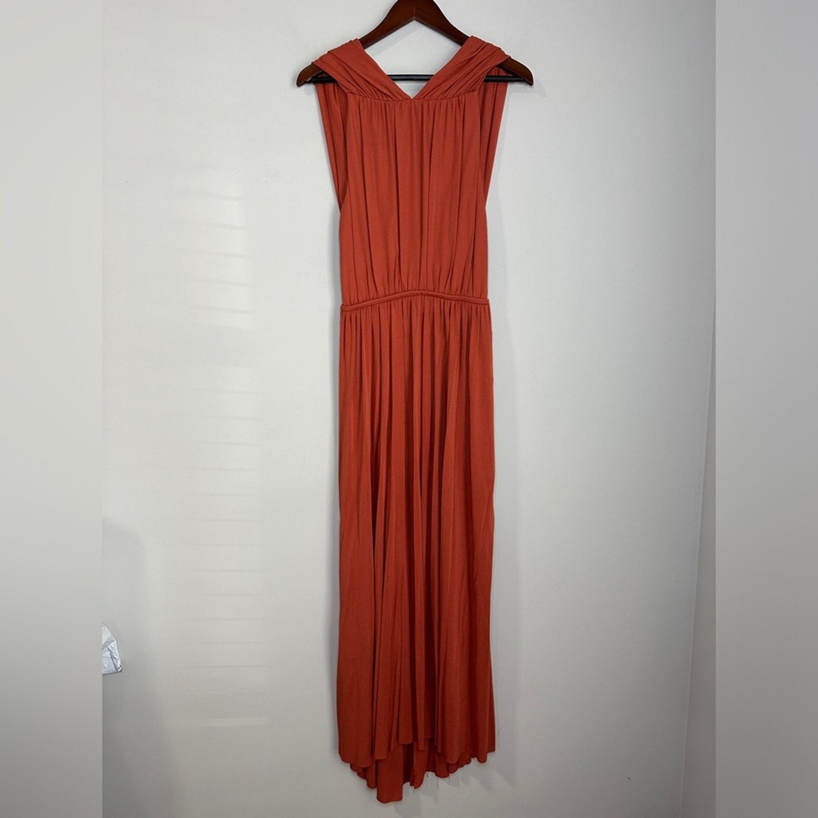 Another Tomorrow Another Tomorrow Size 10 Shirred Open Back Dress Size L / US 10 / IT 46 - 6 Thumbnail