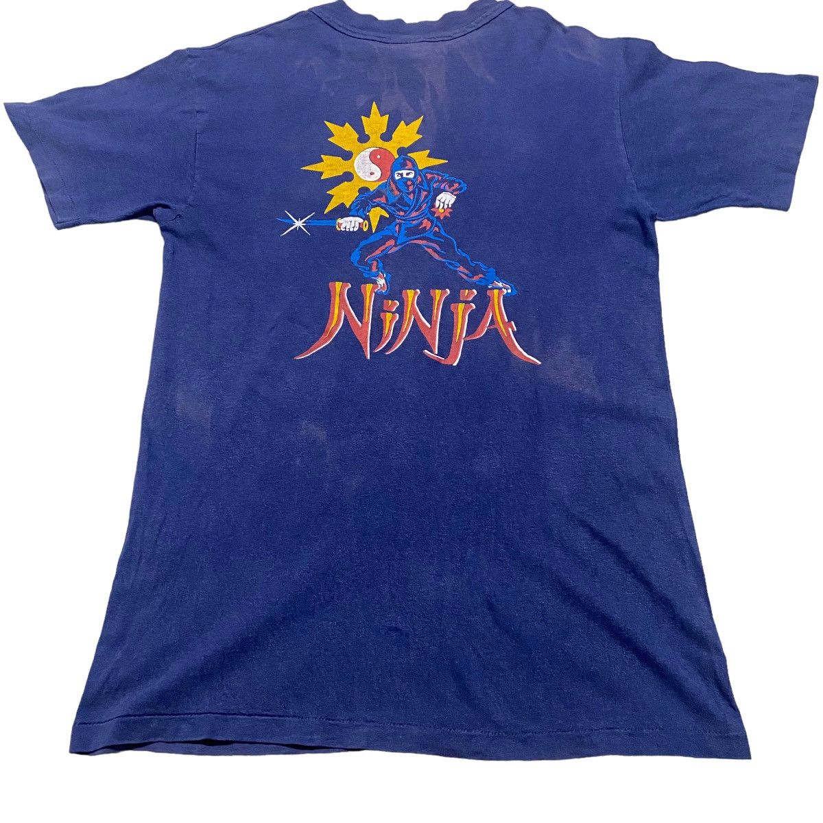 Vintage Vintage Ninja Shirt Sunfaded Size US M / EU 48-50 / 2 - 5 Thumbnail