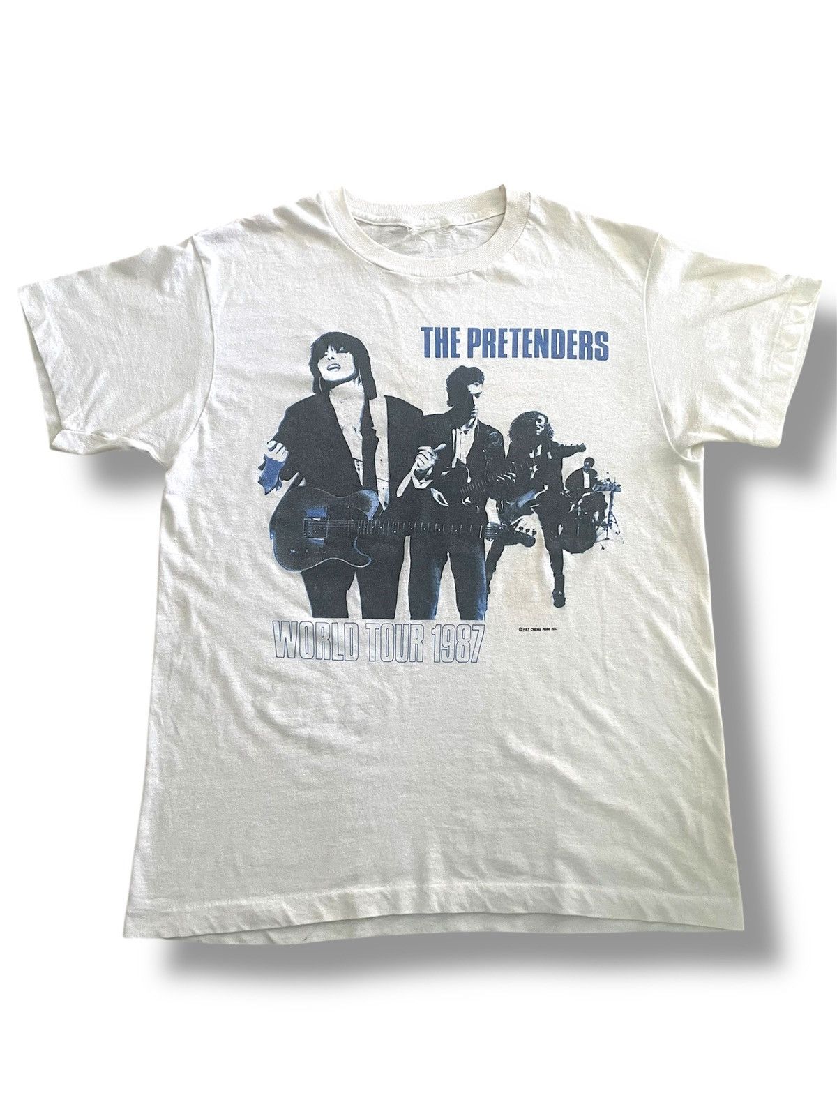 Band Tees VINTAGE BAND 1987 THE PRETENDERS BAND UK BRIT POP Size US M / EU 48-50 / 2 - 1 Thumbnail