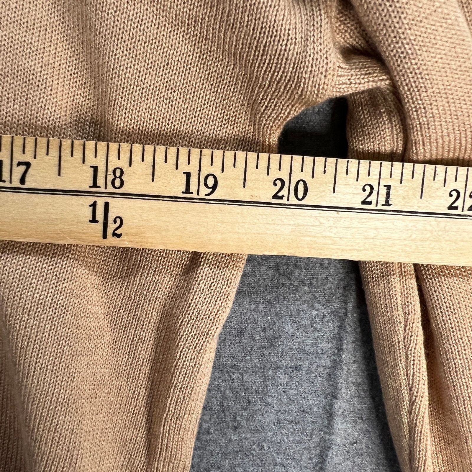 Other Laurie Felt Cashmere Blend Intarsia V-Neck Sweater Sand Size XS / US 0-2 / IT 36-38 - 6 Thumbnail