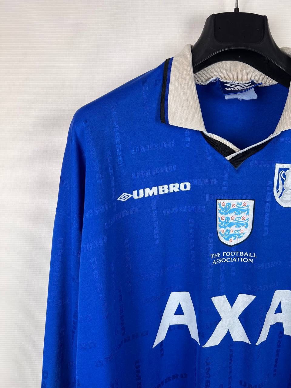 Other England F.A. CUP Shirt AXA 9 number 90s Jersey Umbro XL Size US XXL / EU 58 / 5 - 5 Thumbnail