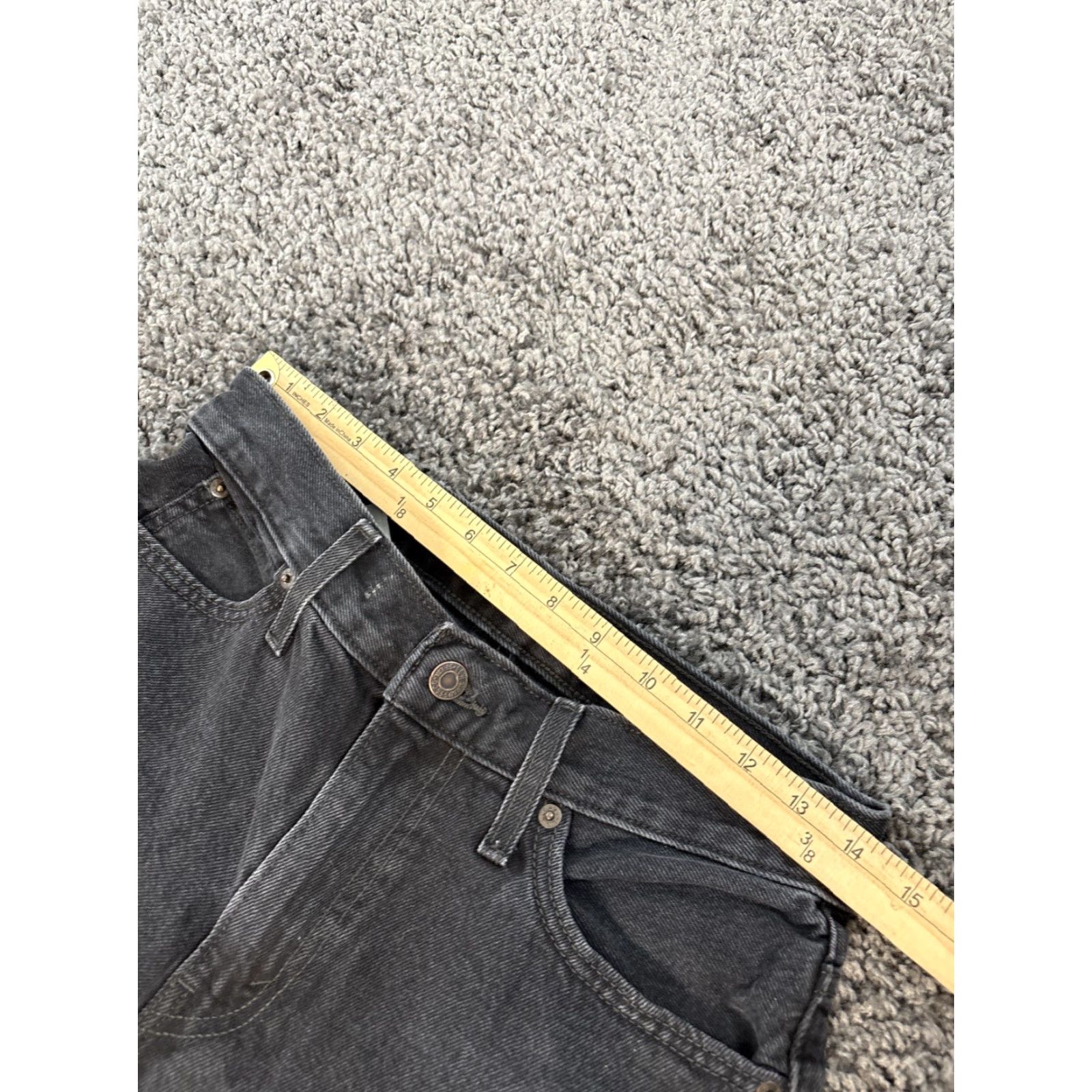 Levi's Levi's Jeans Baggy High Rise Black Relaxed Fit Denim 26x31 Womens Straight 94 Grunge Retro Casual Size 26" / US 2 / IT 38 - 4 Thumbnail