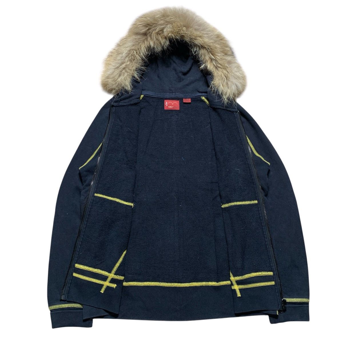 Japanese Brand Levis Strauss Faux Fur ifsix LGB Gothic Zip Hoodie Size US L / EU 52-54 / 3 - 6 Thumbnail