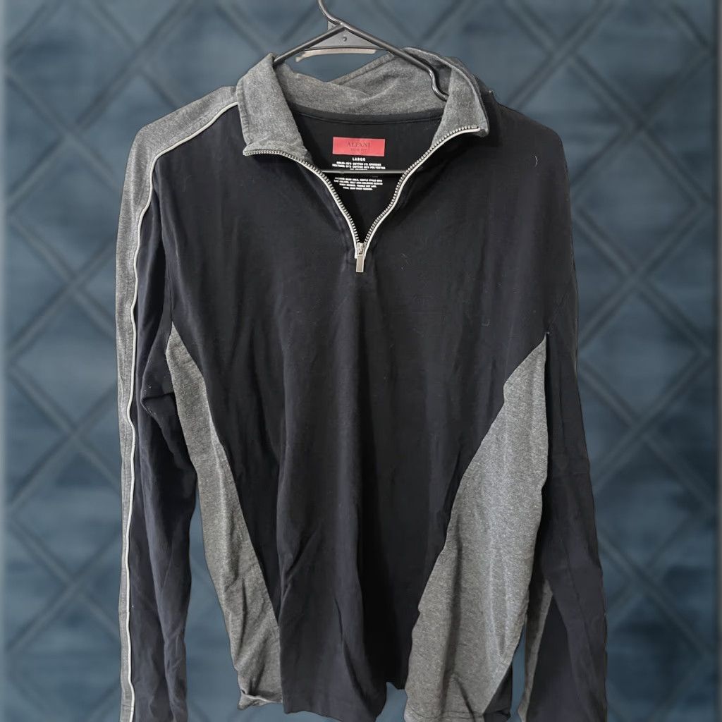 Alfani ALFANI Men’s Long-Sleeve Half-Zip Sweater L Black Size US L / EU 52-54 / 3 - 1 Thumbnail