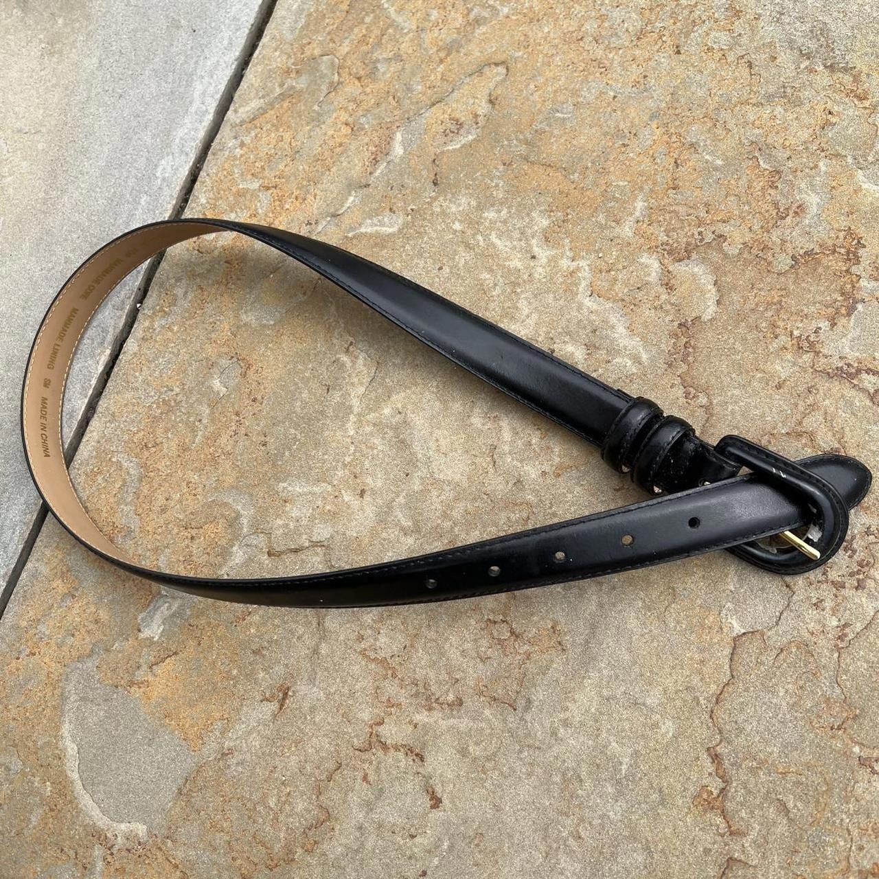 Other Y2K Black Full Leather Belt Size ONE SIZE - 1 Thumbnail