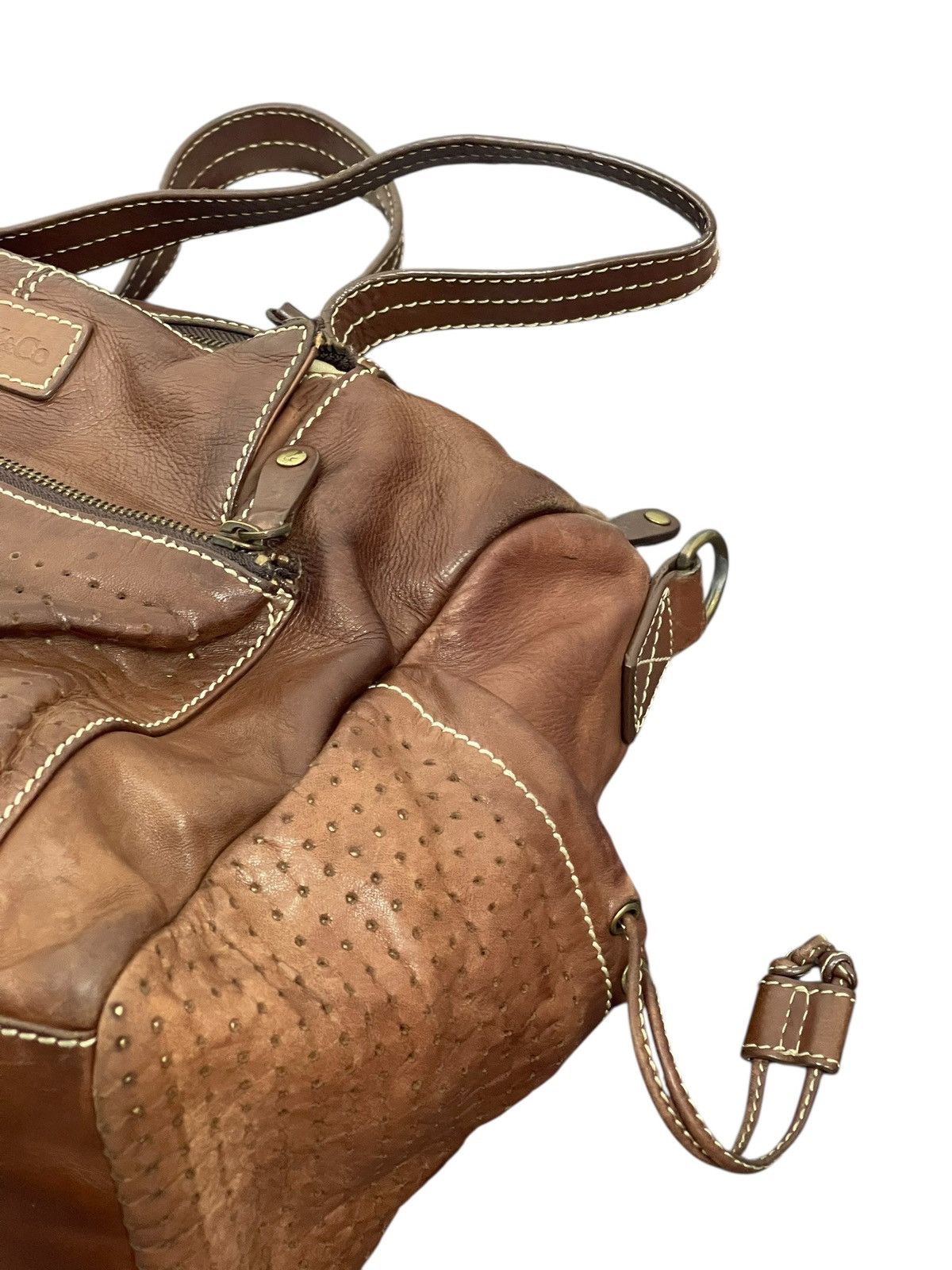 Genuine Leather Full Leather Max & Co Tote Hand Bag 2🟩2 Size ONE SIZE - 9 Thumbnail