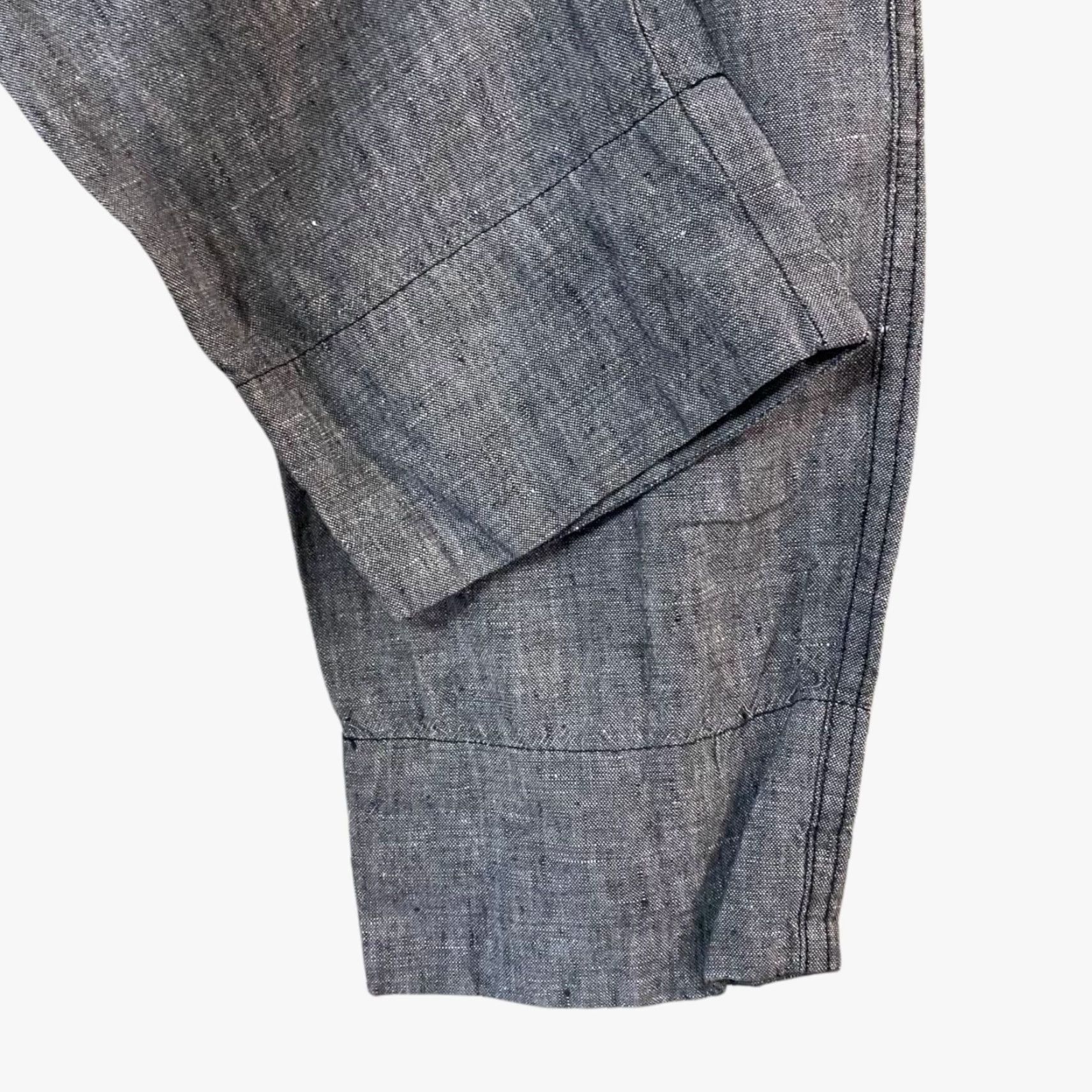 Athleta Athleta Linen Ankle Pant Gray Women's Size 4 Drawstring Cropped Casual Comfort Size 27" / US 4 / IT 40 - 7 Thumbnail