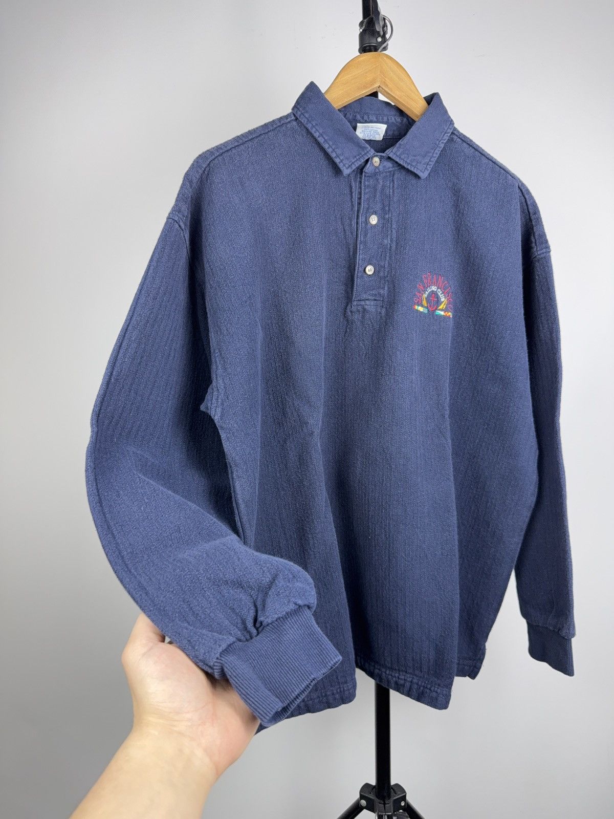Vintage 90s USA Vintage Crazy Shirts Hawaii Polo San Francisco USA L Size US L / EU 52-54 / 3 - 8 Thumbnail