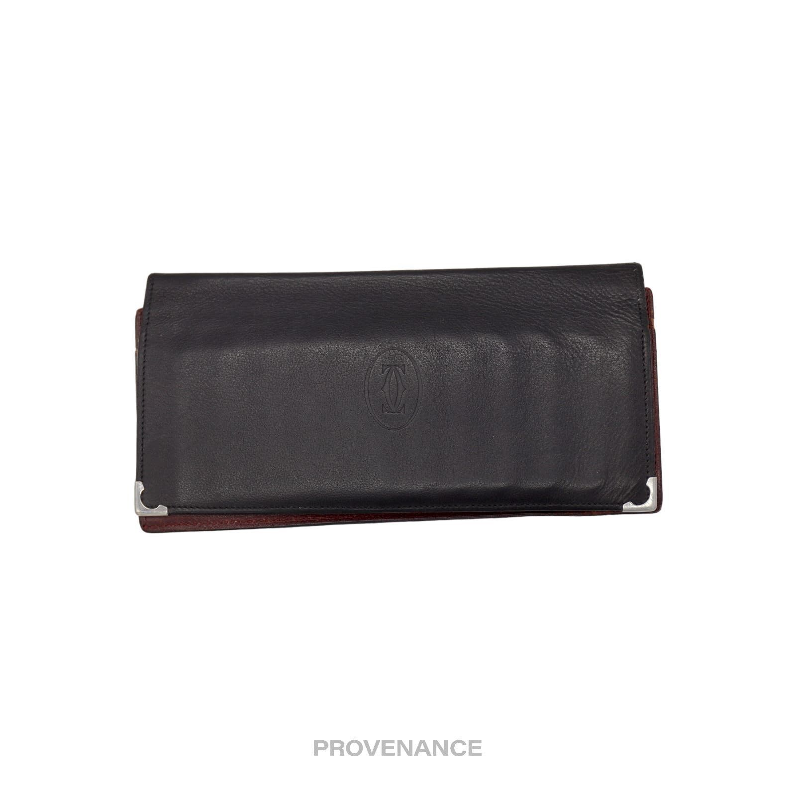 image of Cartier Long Wallet - Black Calfskin Leather, Men's