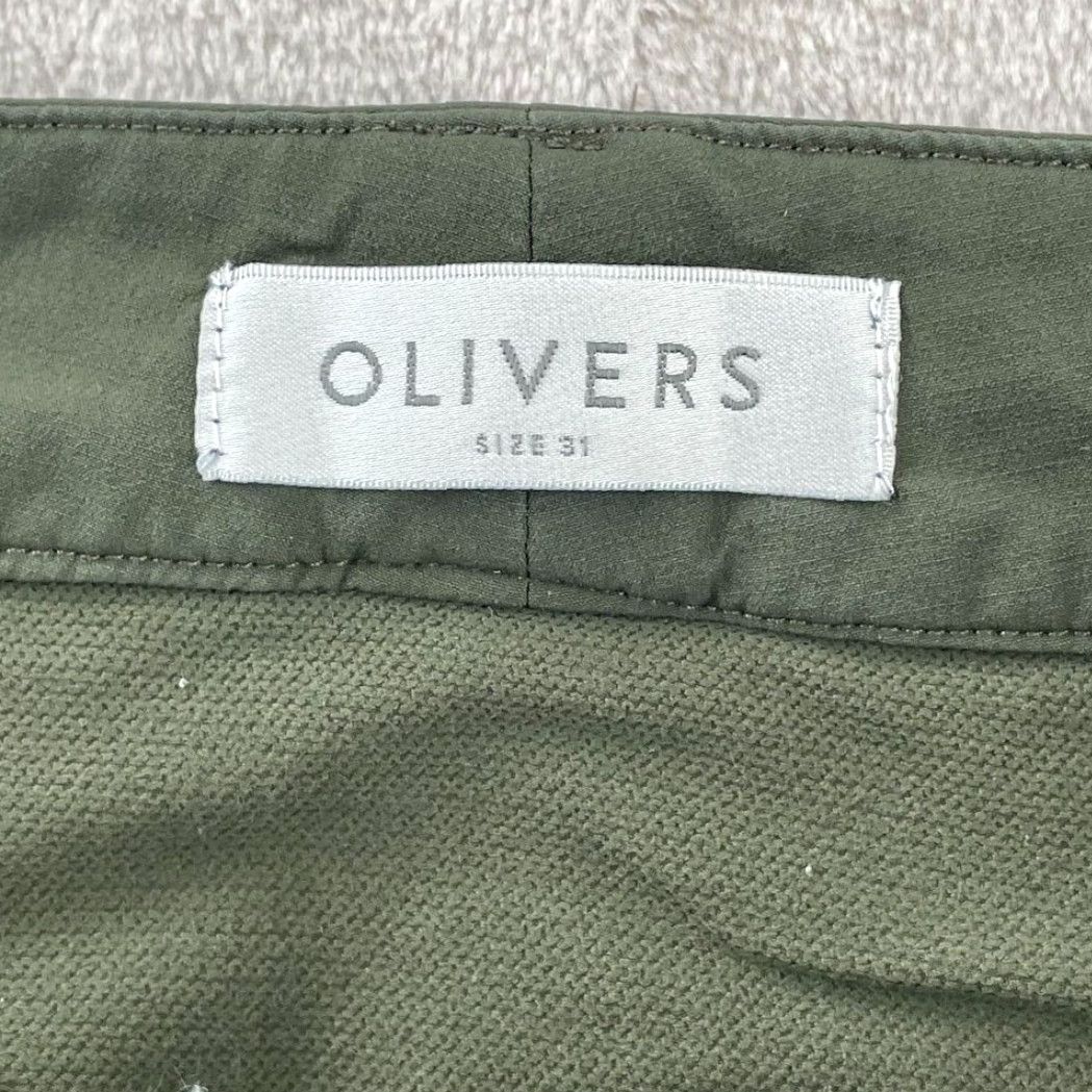 Olive Olivers Mens Shorts 31 Green Chino Nylon Spandex Performance USA Made in USA Regular Fit Flat Front Stretch Short Size US 31 - 2 Thumbnail