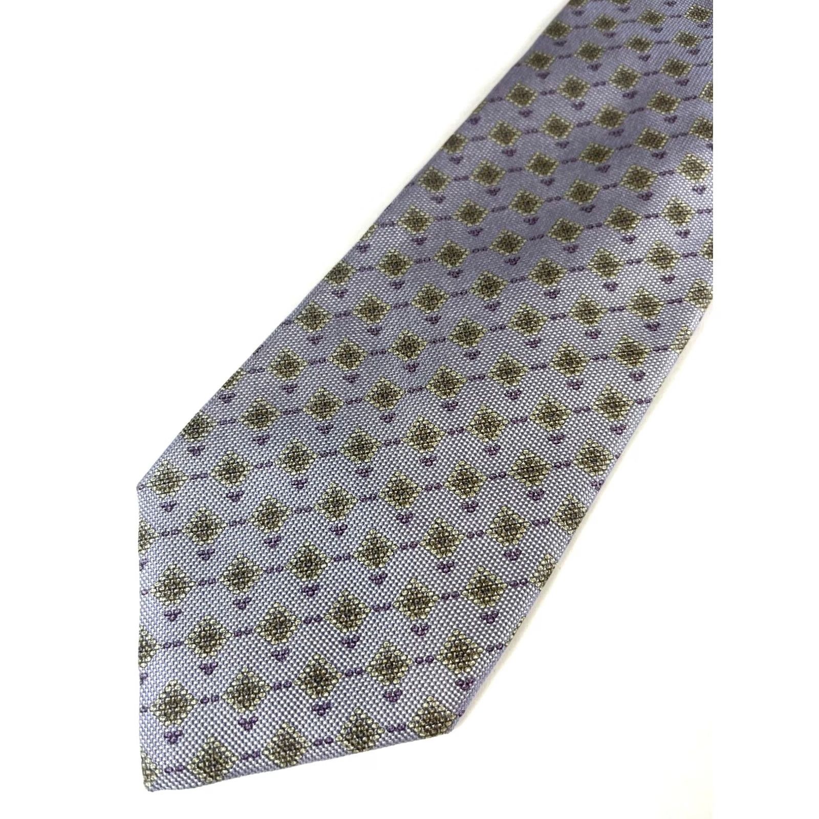 Ermenegildo Zegna Ermenegildo Zegna Tie Foulard Silk Lilac 59" x 3.75" Men’s Made in Italy Luxury Designer Size ONE SIZE - 3 Thumbnail