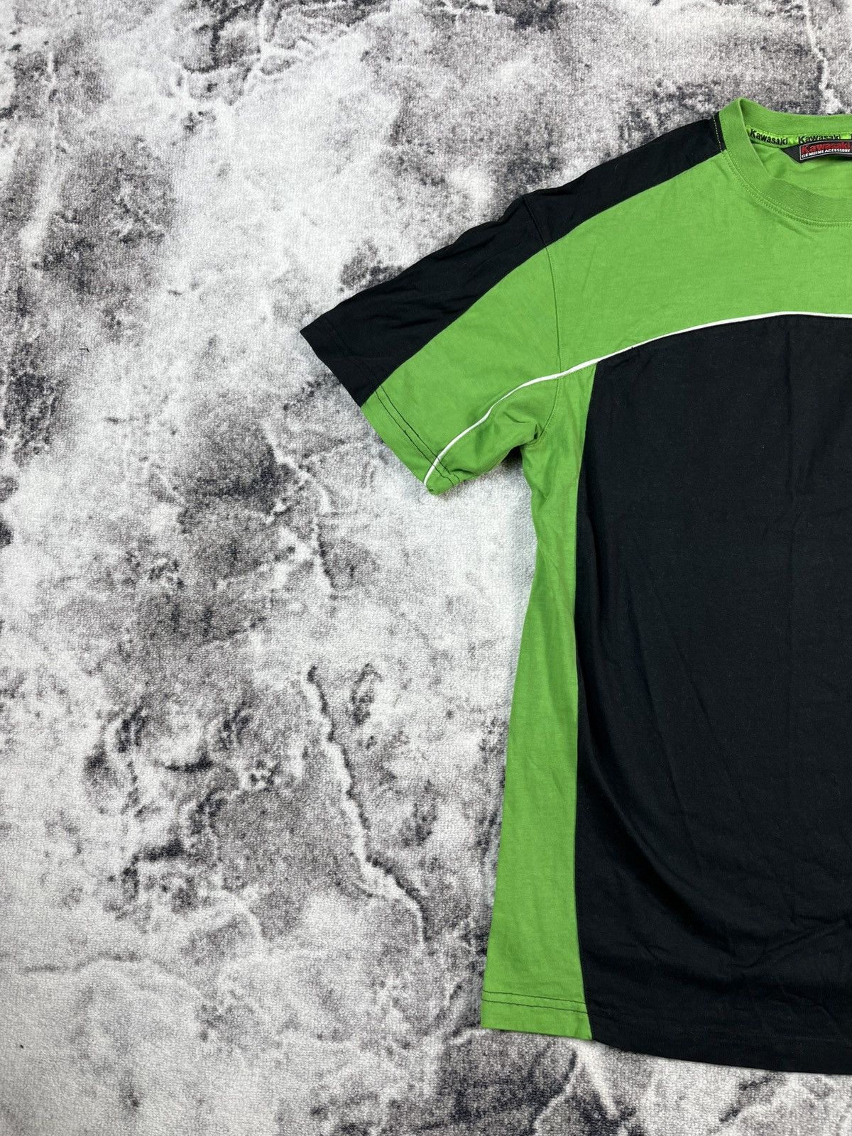 Other Vintage Kawasaki Racing Green Black Tee Y2K Moto Size US M / EU 48-50 / 2 - 2 Thumbnail
