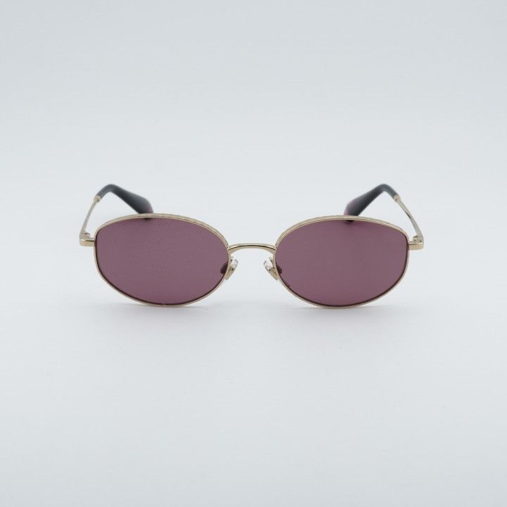 Burberry Burberry BE3169 11091A Sunglasses Gold Oval Frame, Violet Size ONE SIZE - 2 Thumbnail