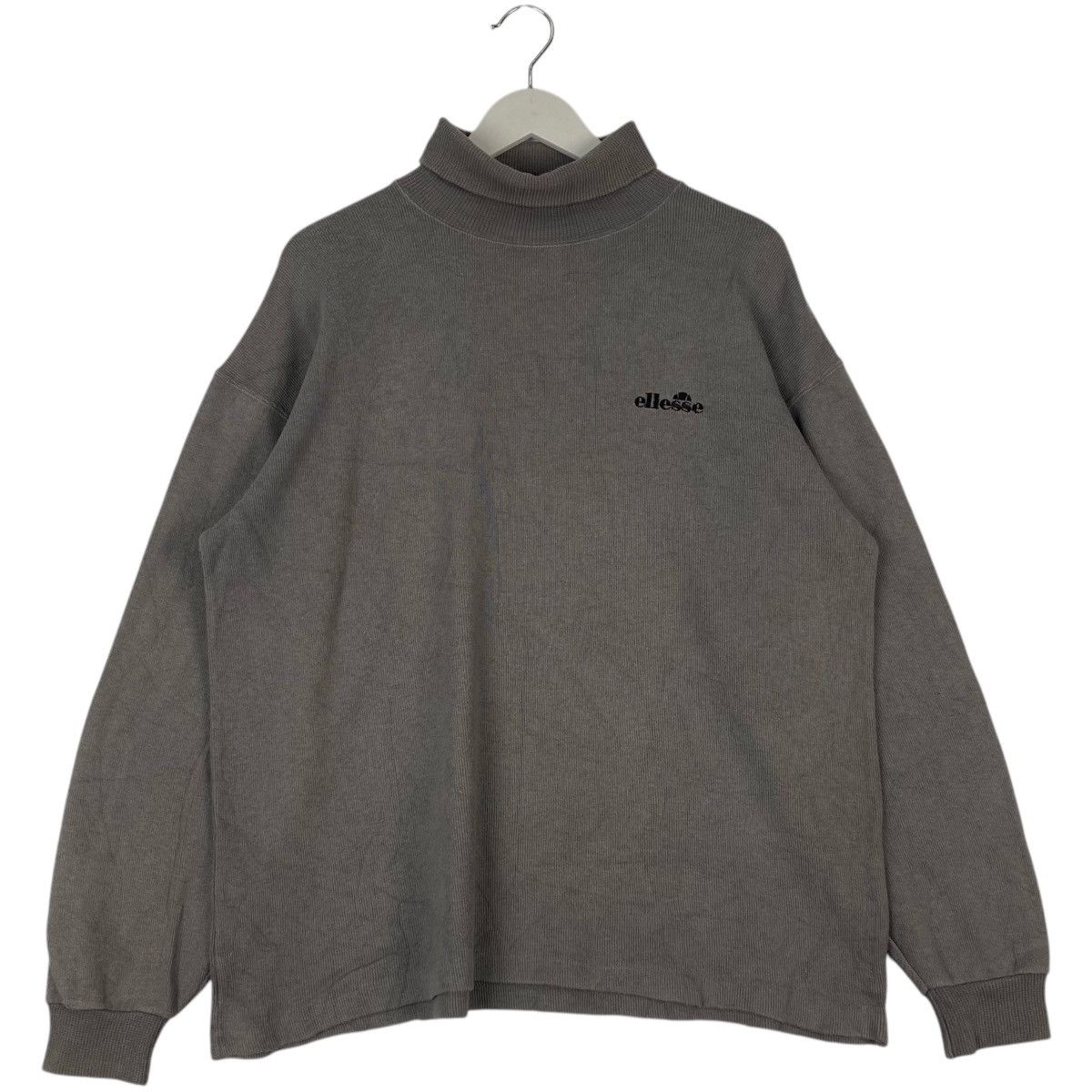 Ellesse × Vintage Vintage Ellesse Small Embroidered Turtleneck Sweatshirt Gray Size US L / EU 52-54 / 3 - 1 Thumbnail