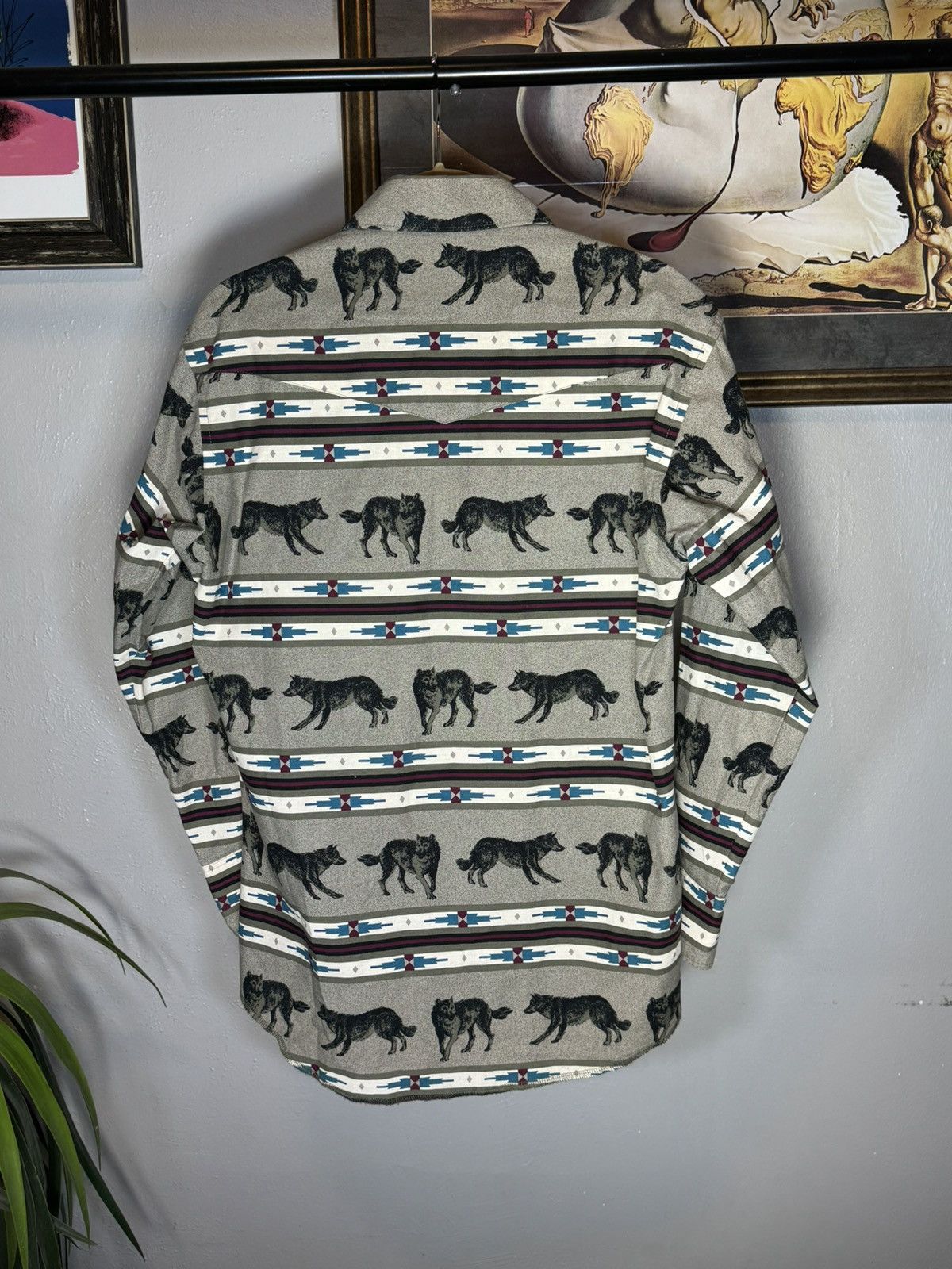 Vintage × Wrangler Vintage Aztec Wrangler Western Wear Shirt Size US S / EU 44-46 / 1 - 2 Thumbnail