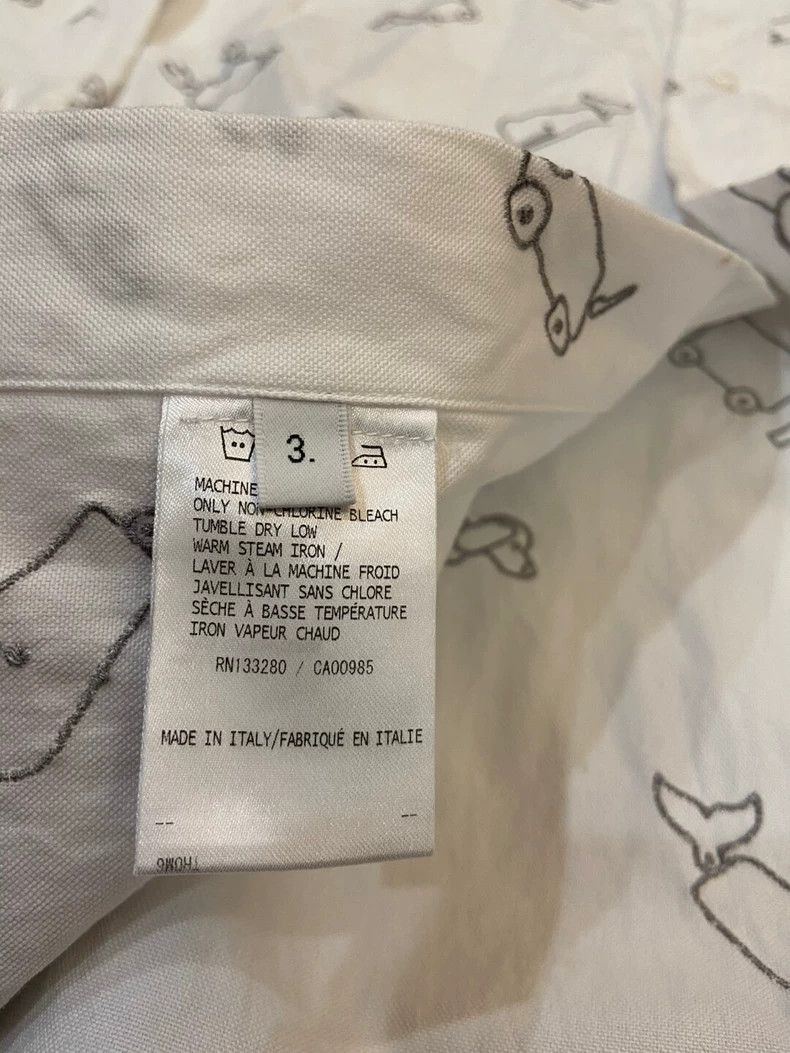 Thom Browne Thom Browne size3 Embroidered shirt puppy crab elephant Size US L / EU 52-54 / 3 - 3 Thumbnail