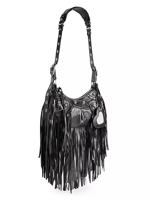 Balenciaga o1mt1gz0824 Size: OS / Le Cagole XS Shoulder Bag Fringes Size ONE SIZE - 2 Thumbnail