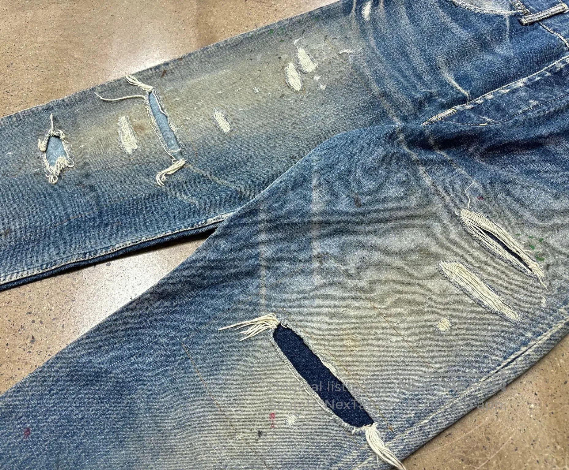 Visvim visvim ict hakama pants crash denim. Size US 43 - 3 Thumbnail