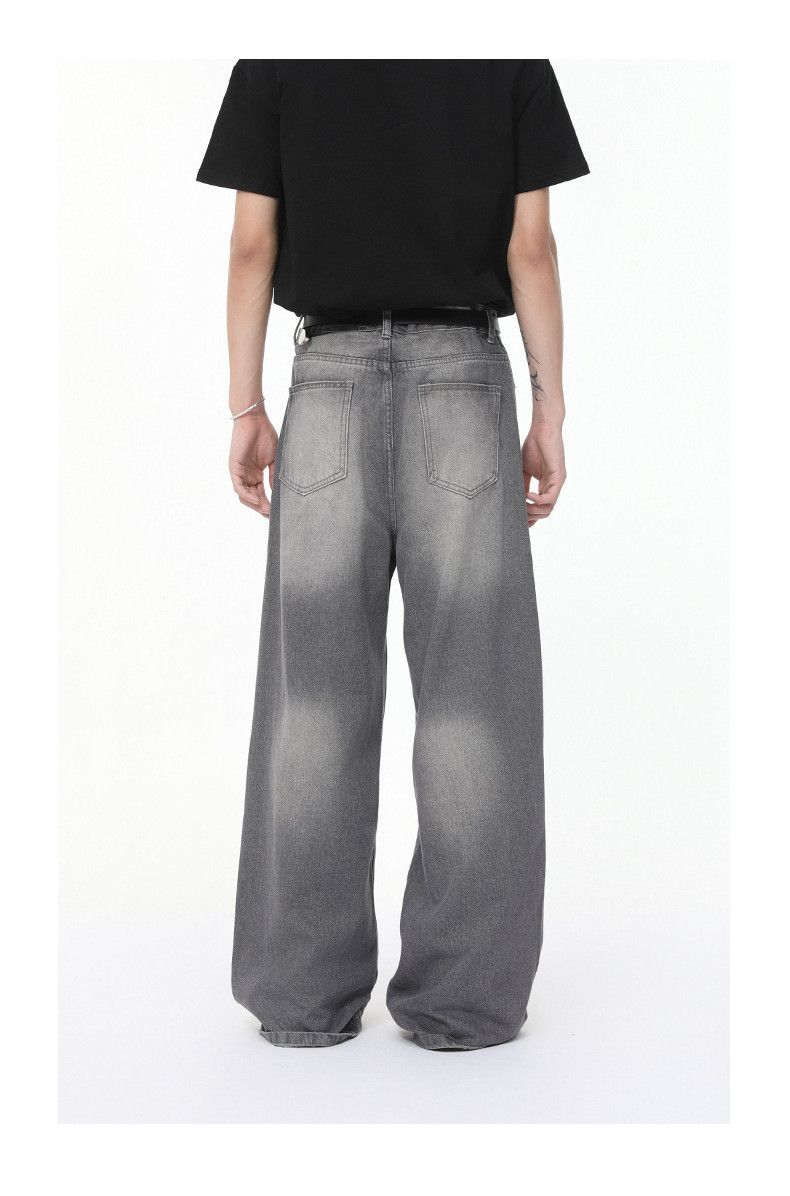 Japanese Brand Men's Cleanfit High Street Wide-Leg Loose Straight-Leg Jeans Size US 34 / EU 50 - 5 Thumbnail