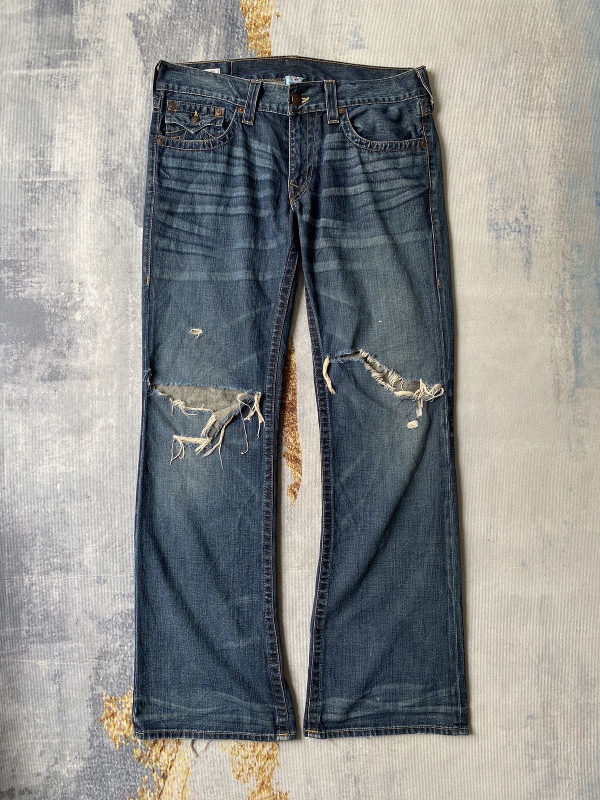 Tornado Mart × True Religion True Religion Billy Revolution 1st Edition Flare Denim Size US 34 / EU 50 - 3 Thumbnail