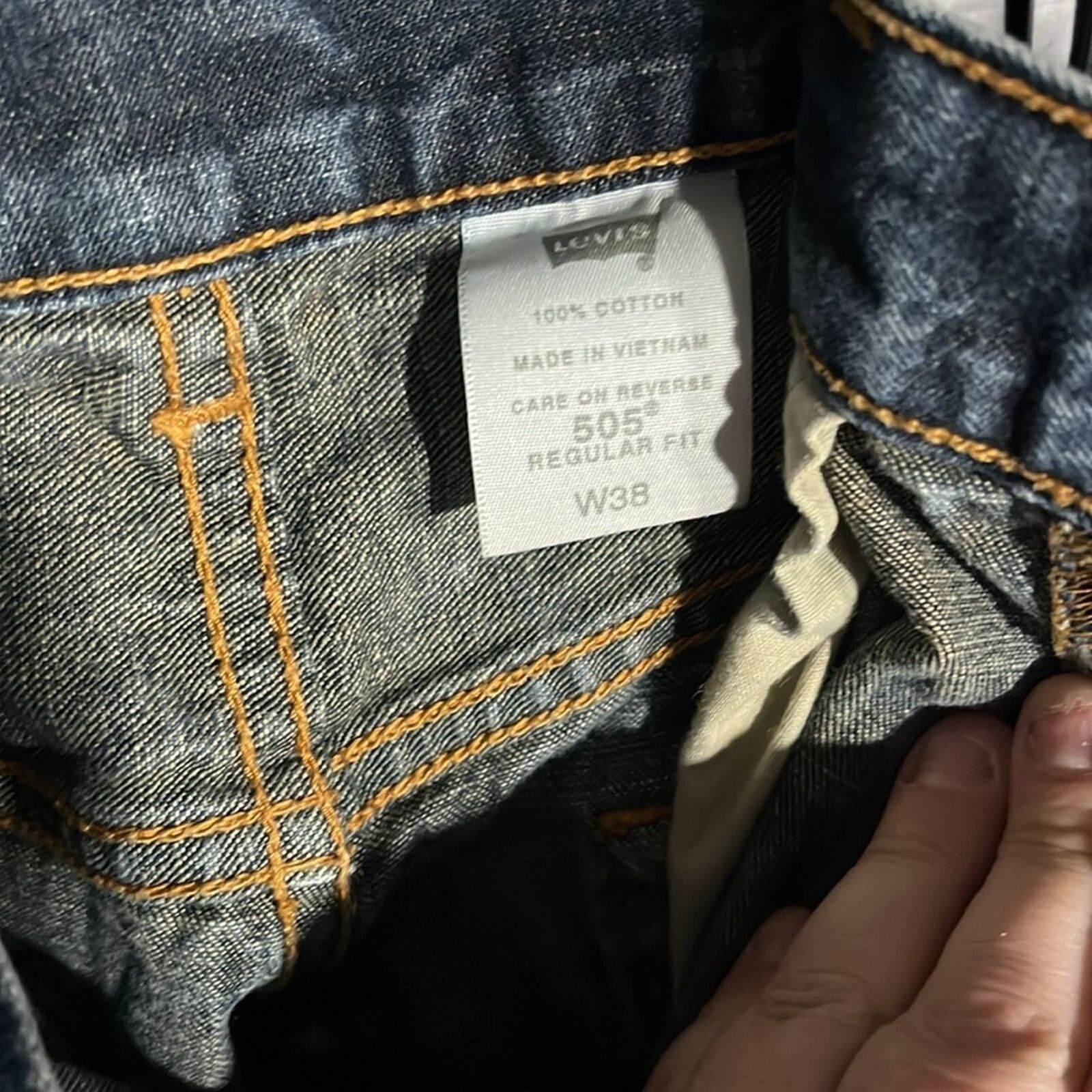 Levi's Levi’s 505 regulars fit denim jeans 38 waist Size US 38 / EU 54 - 2 Thumbnail