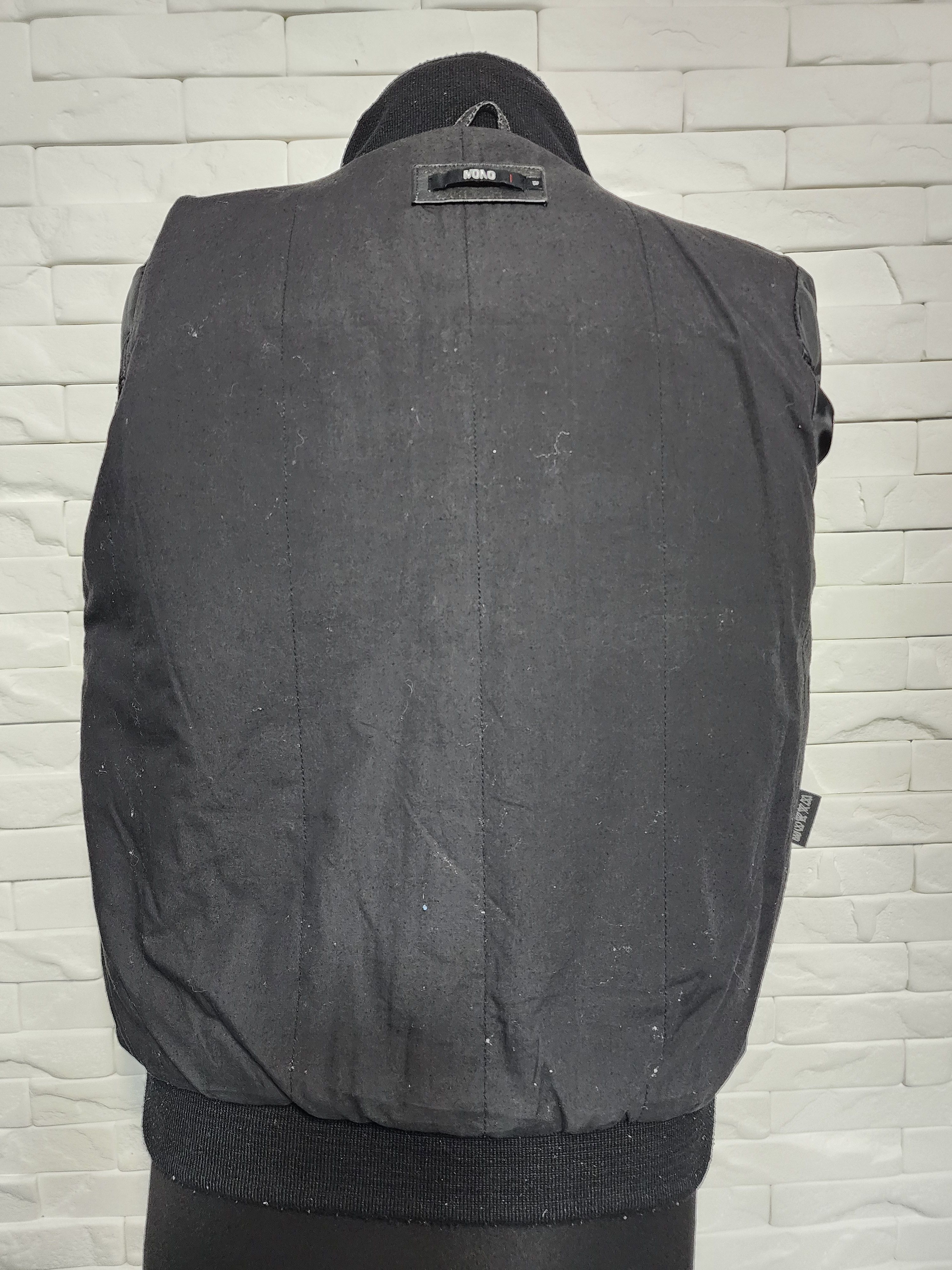 Other Black Leather Quilted Jacket: Men's Metal Zipper Bomber Size US M / EU 48-50 / 2 - 7 Thumbnail