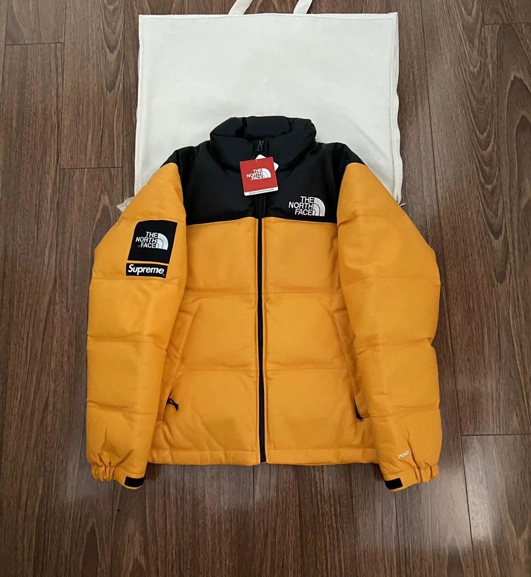 Supreme Supreme TNF 17FW Leather Nuptse Jacket New Size S Size US S / EU 44-46 / 1 - 1 Thumbnail
