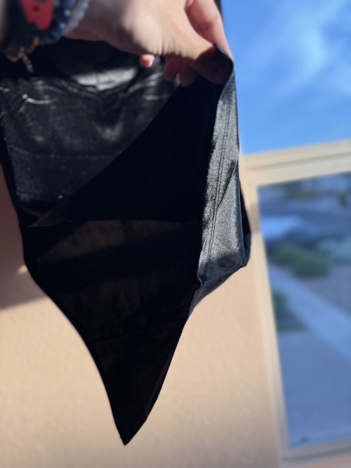Almost Famous Almost Famous Asymmetrical Shimmer Skirt – Size S Size 28" / US 6 / IT 42 - 4 Thumbnail
