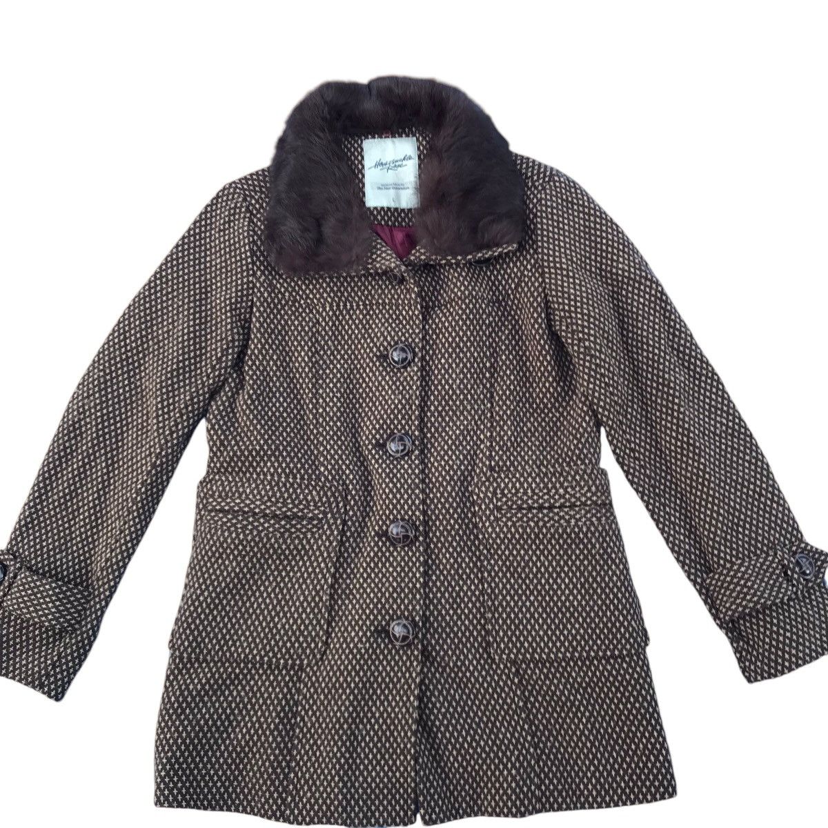 14th Addiction × If Six Was Nine × Japanese Brand Honey Suck Le Rose Faux Fur Wool Jacket LGB If Six Was Nine Size L / US 10 / IT 46 - 5 Thumbnail