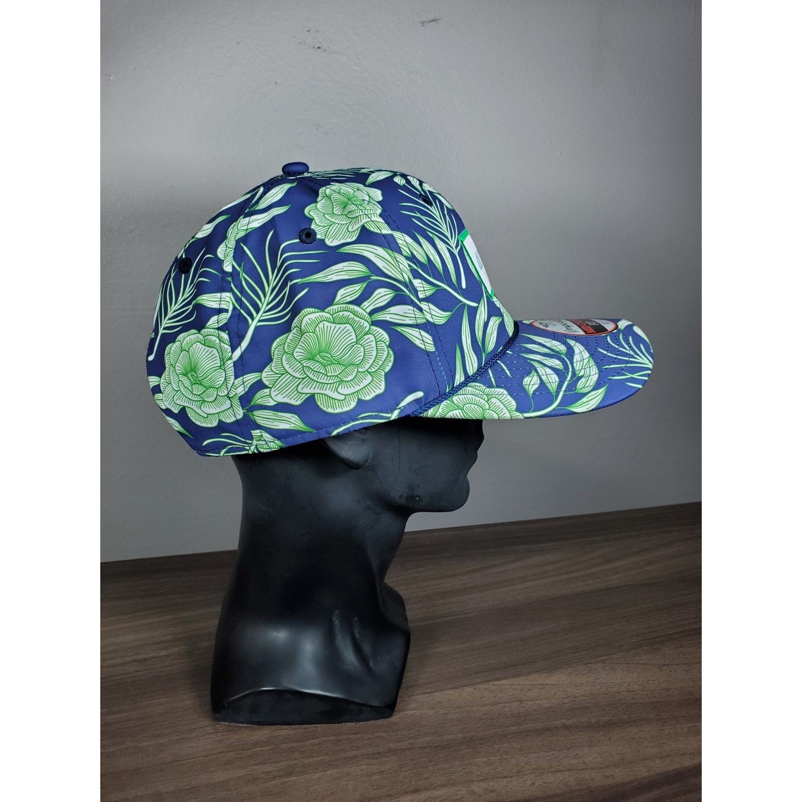 Imperial Acento Latino Hat Floral Snapback Cap Imperial Blue & Green Size ONE SIZE - 5 Thumbnail