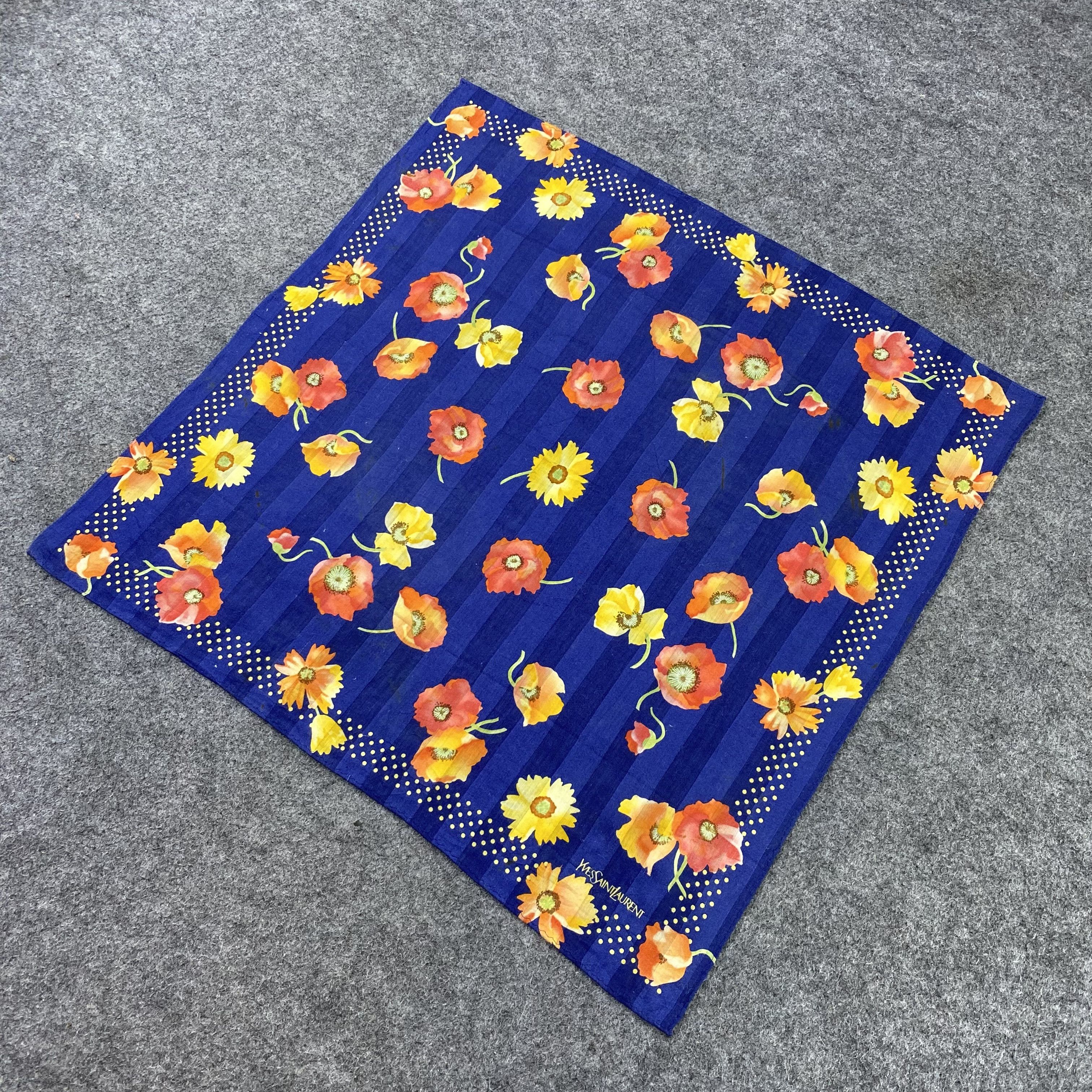 Vintage × Yves Saint Laurent Yves Saint Laurent Handkerchief / Bandana /Neckerchief-B1105 Size ONE SIZE - 4 Thumbnail